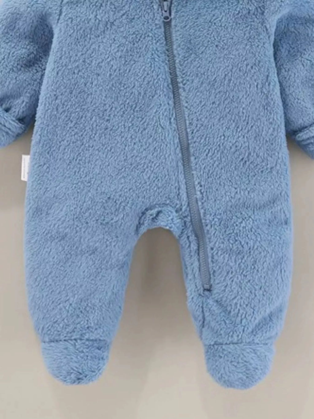 Children's Cozy Bear Hooded Fleece One-Piece