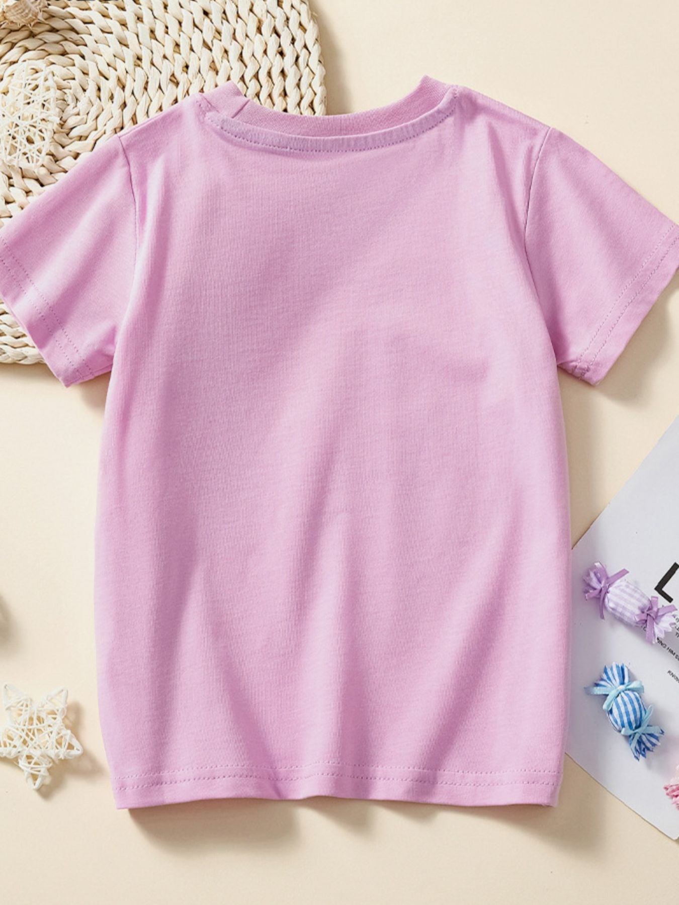 Children's Wild Life Graphic Crew Neck Short Sleeve T-Shirt