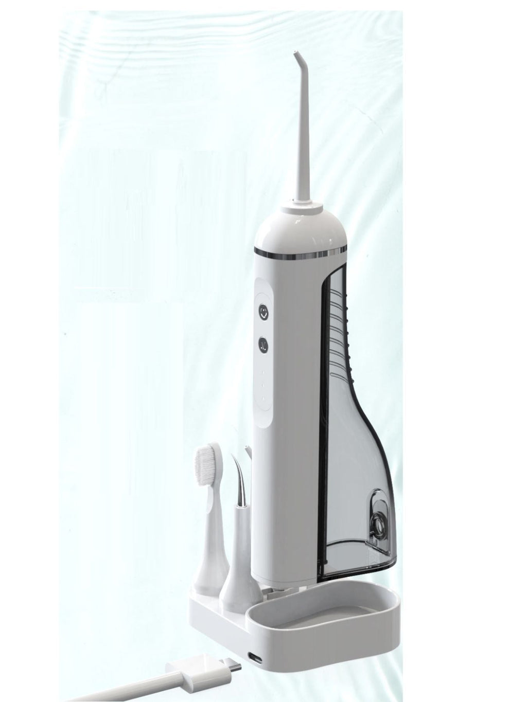 Portable Water Flosser with Multiple Nozzles
