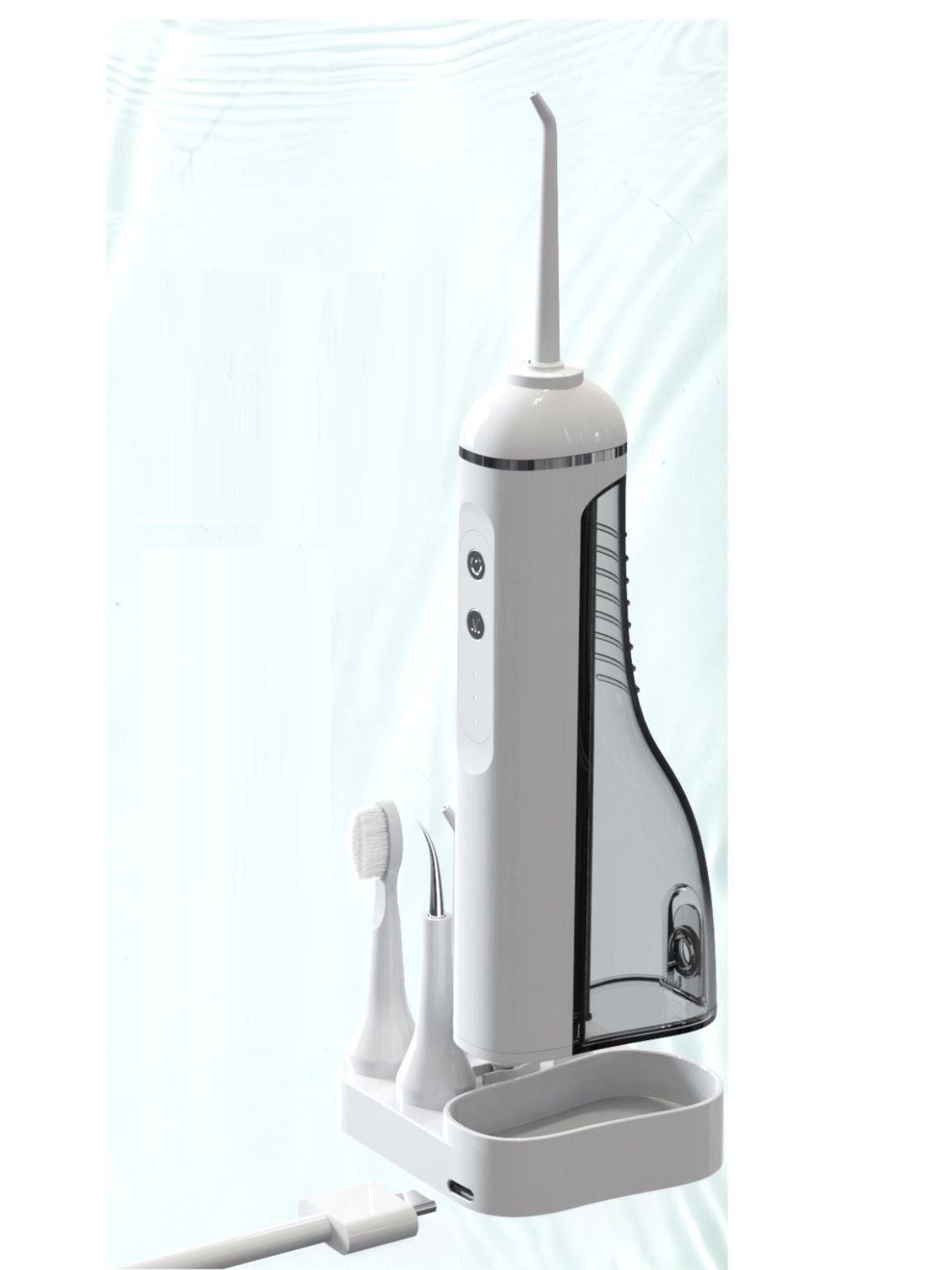 Portable Water Flosser with Multiple Nozzles