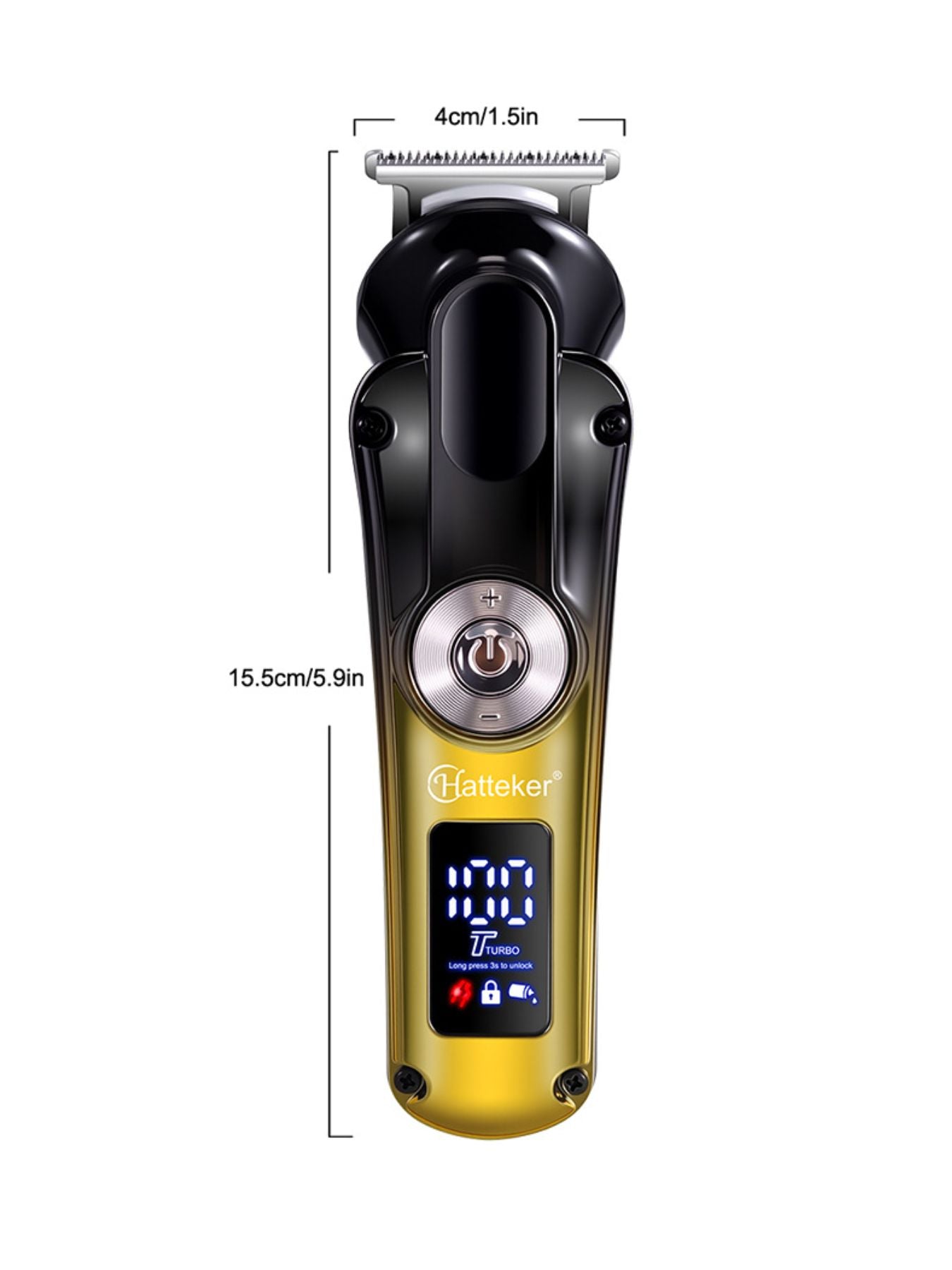 Cordless Hair Clipper with LED Display