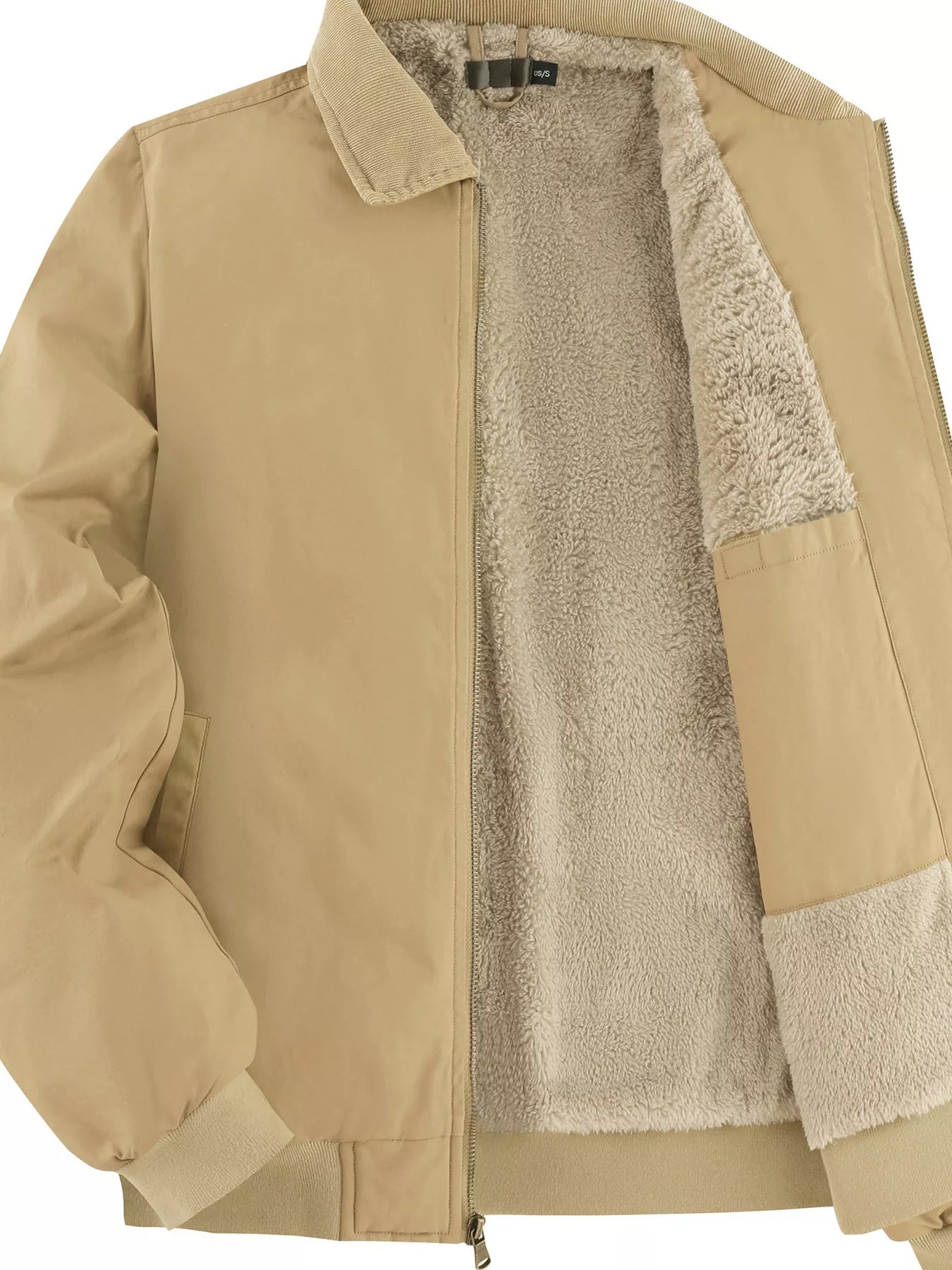 Men's Sherpa Lined Zip Up Jacket