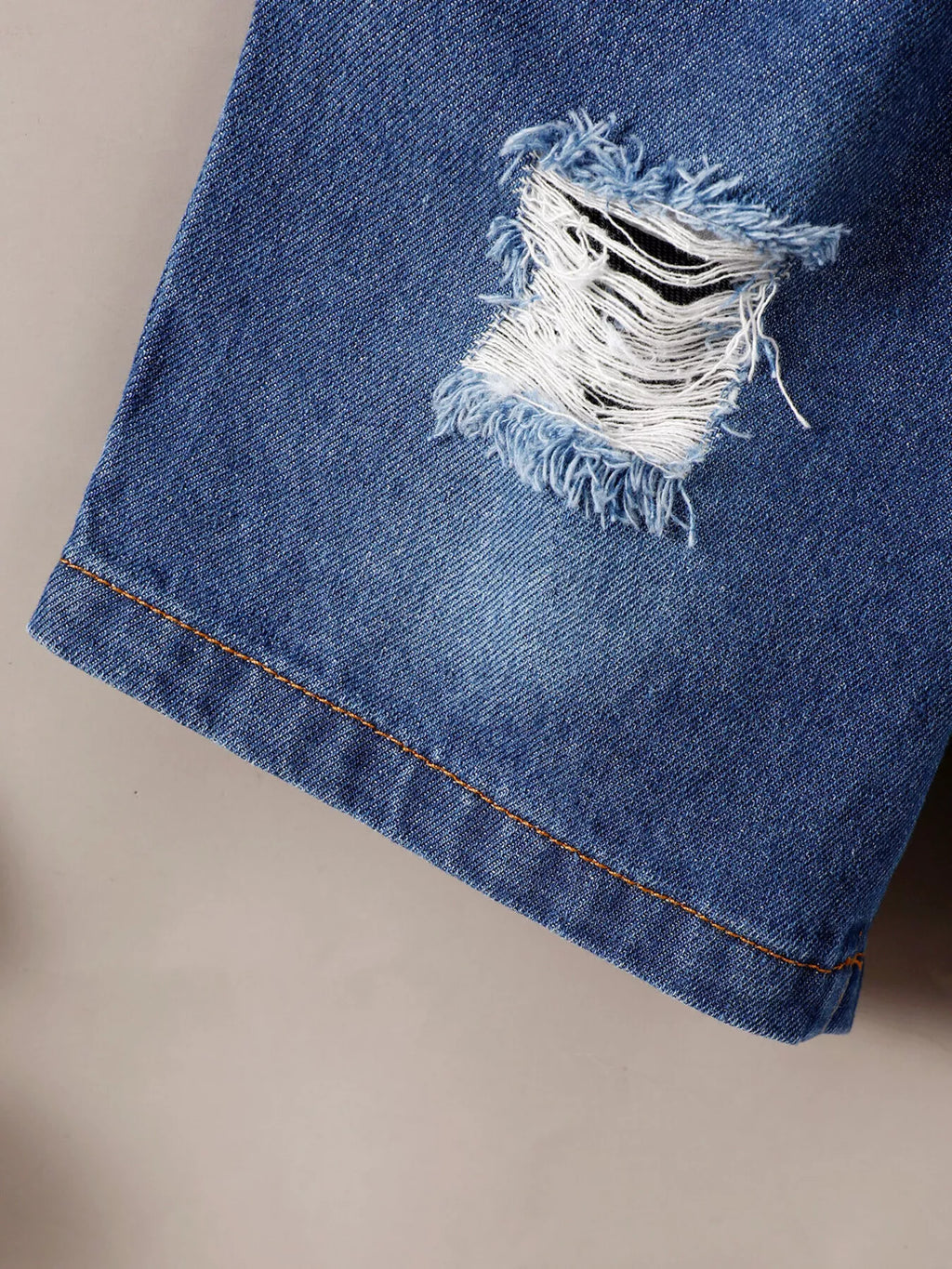 Children's Truck Graphic Tee & Ripped Denim Shorts Set
