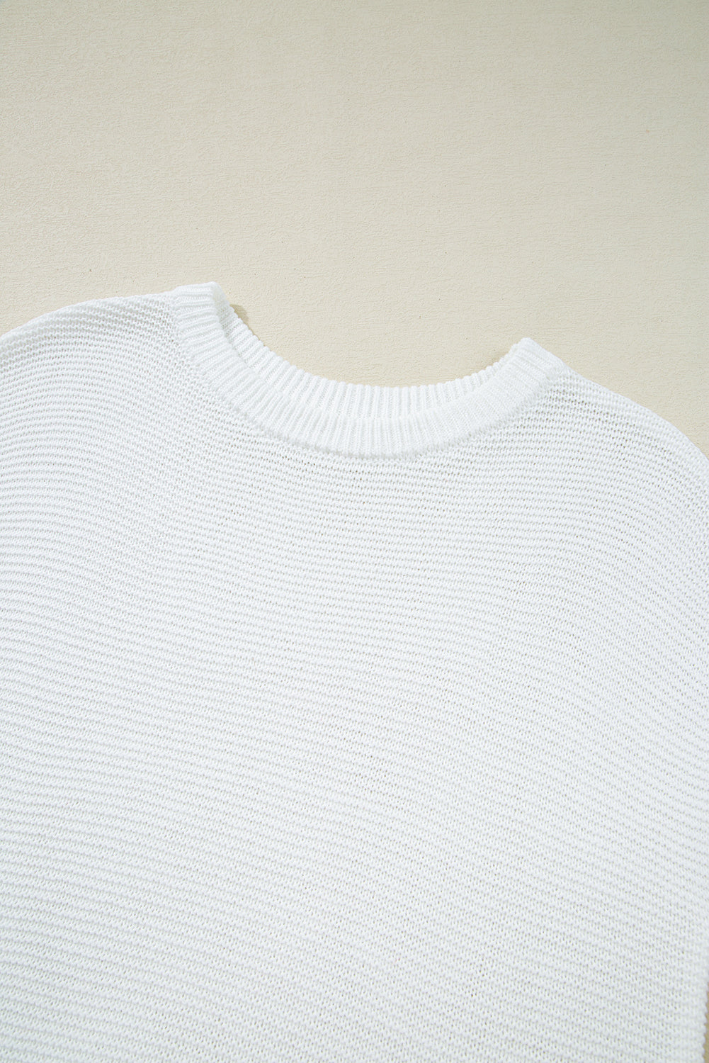 Jet Stream Solid Color Sweater Tee with Side Slits