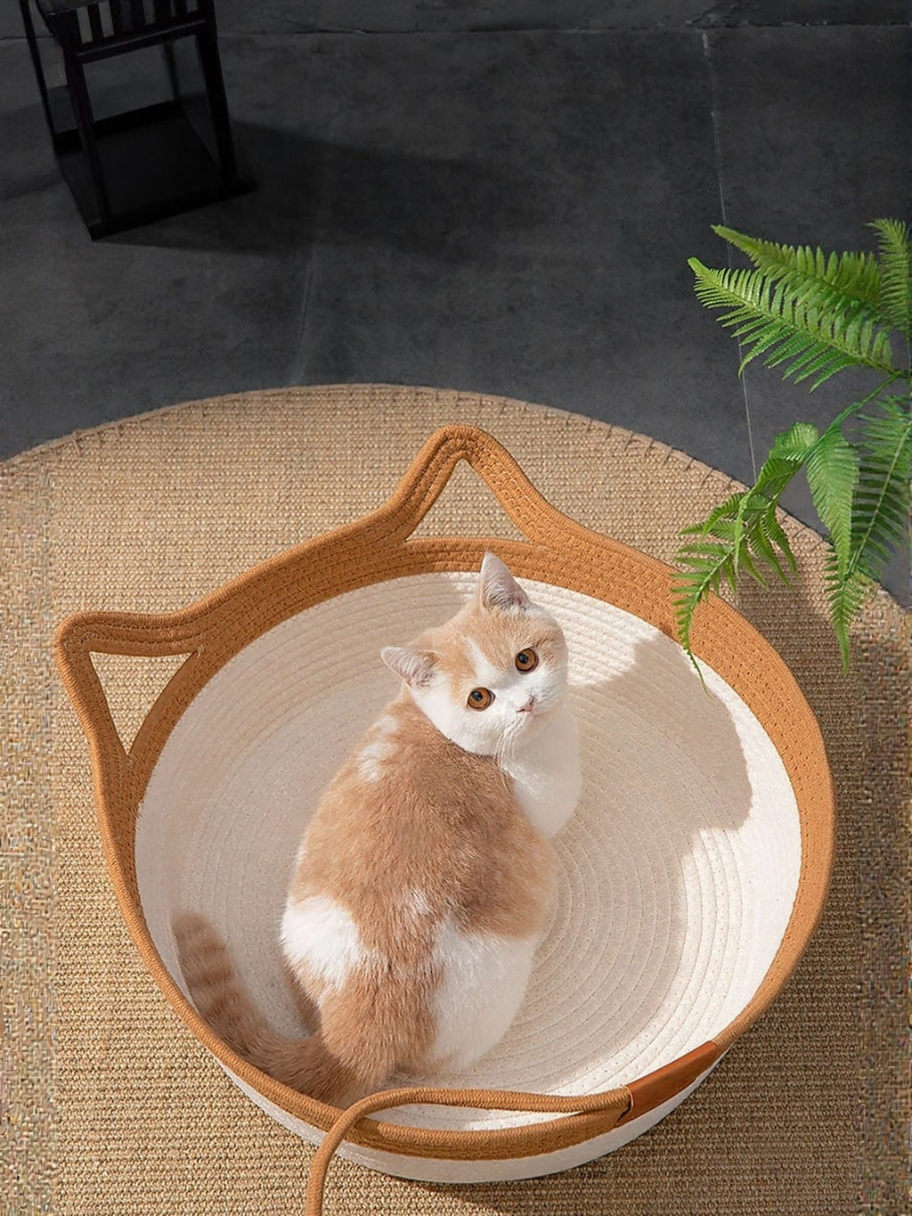 Cat Ear Woven Pet Nest