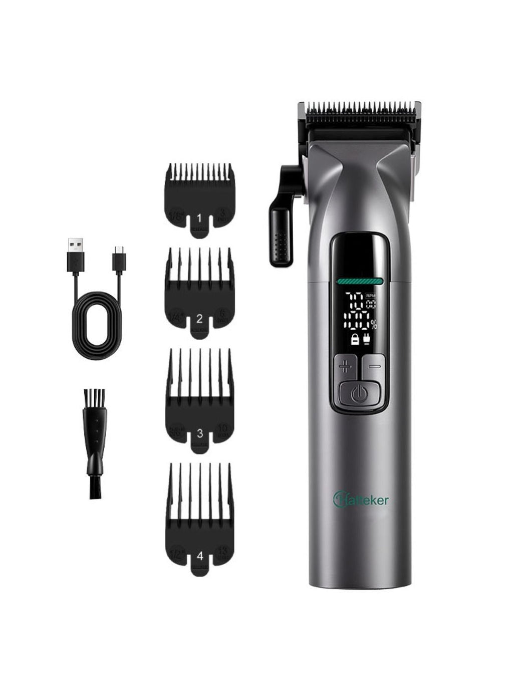 Cordless Hair Clipper with LED Display