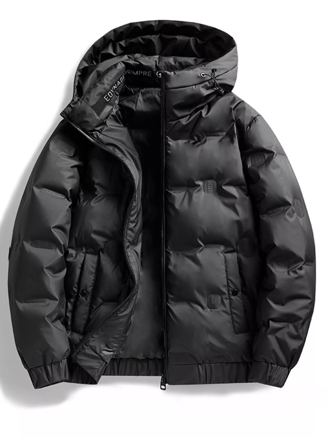 Men's Plus Size Hooded Padded Puffer Jacket