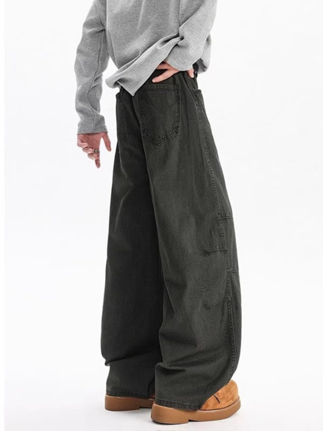 Men's Full Size Wide Leg Jeans Plus Size