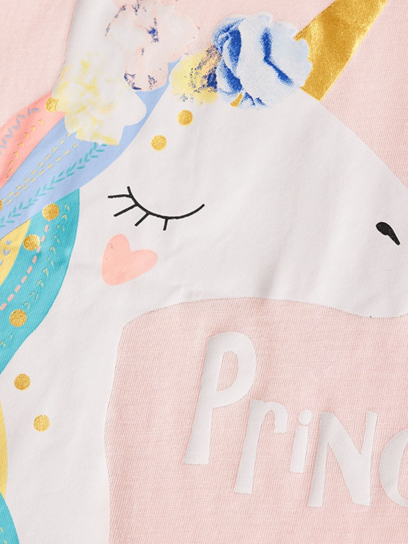 Children's Unicorn Graphic Short Sleeve T-Shirt