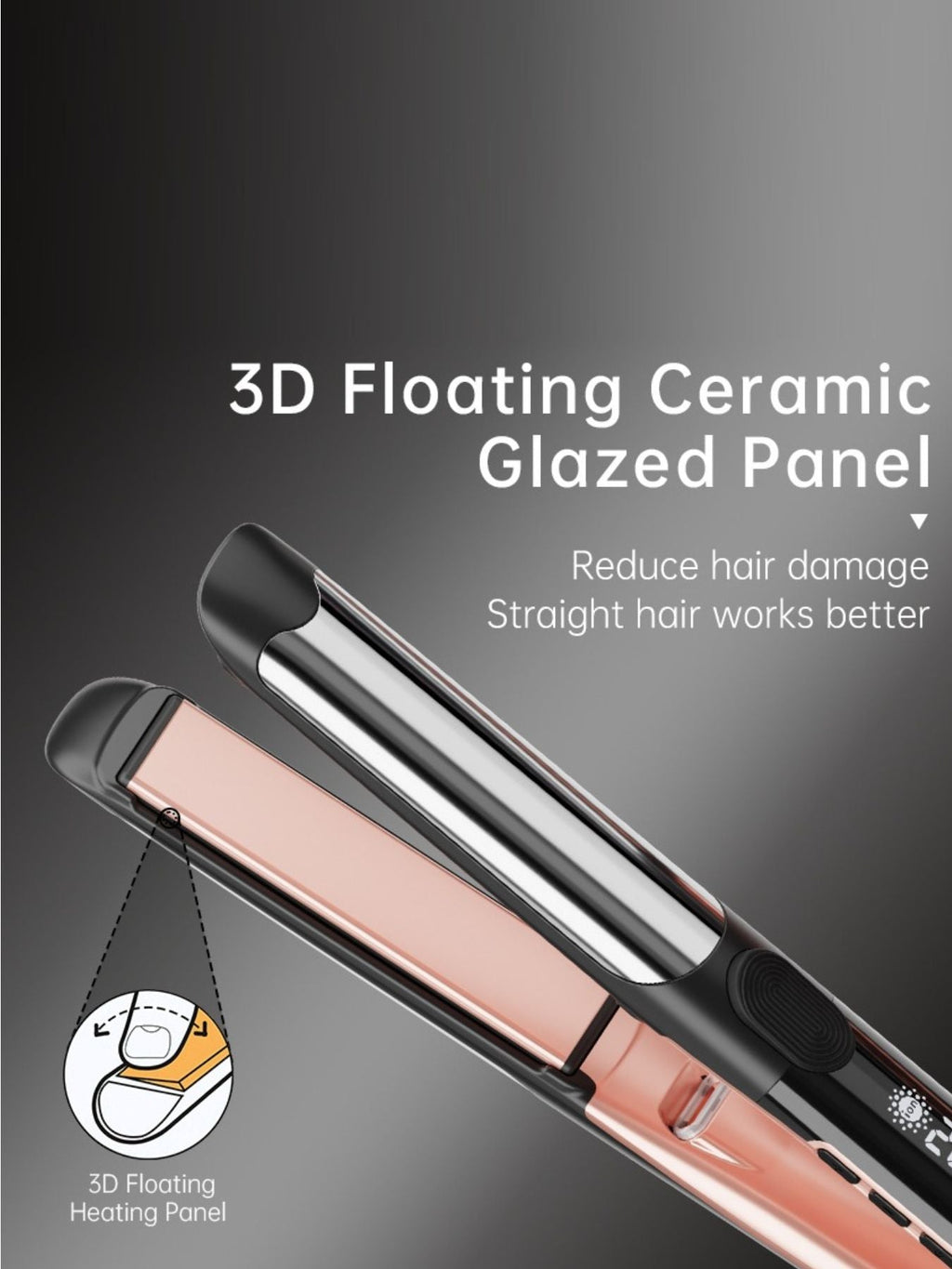 Adjustable Temperature Hair Straightener