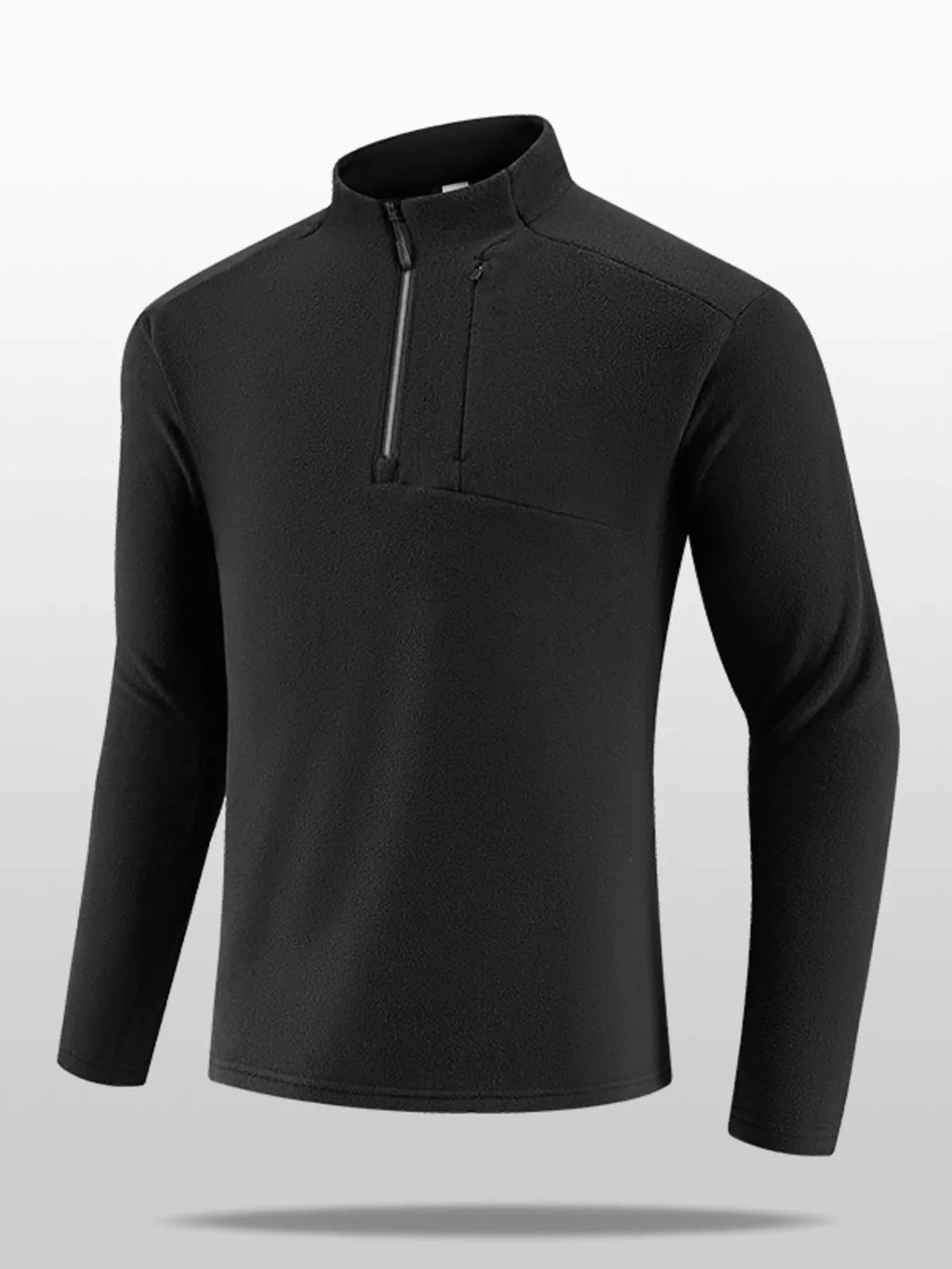 Men's Plus Size Quarter-Zip Fleece Sweatshirt