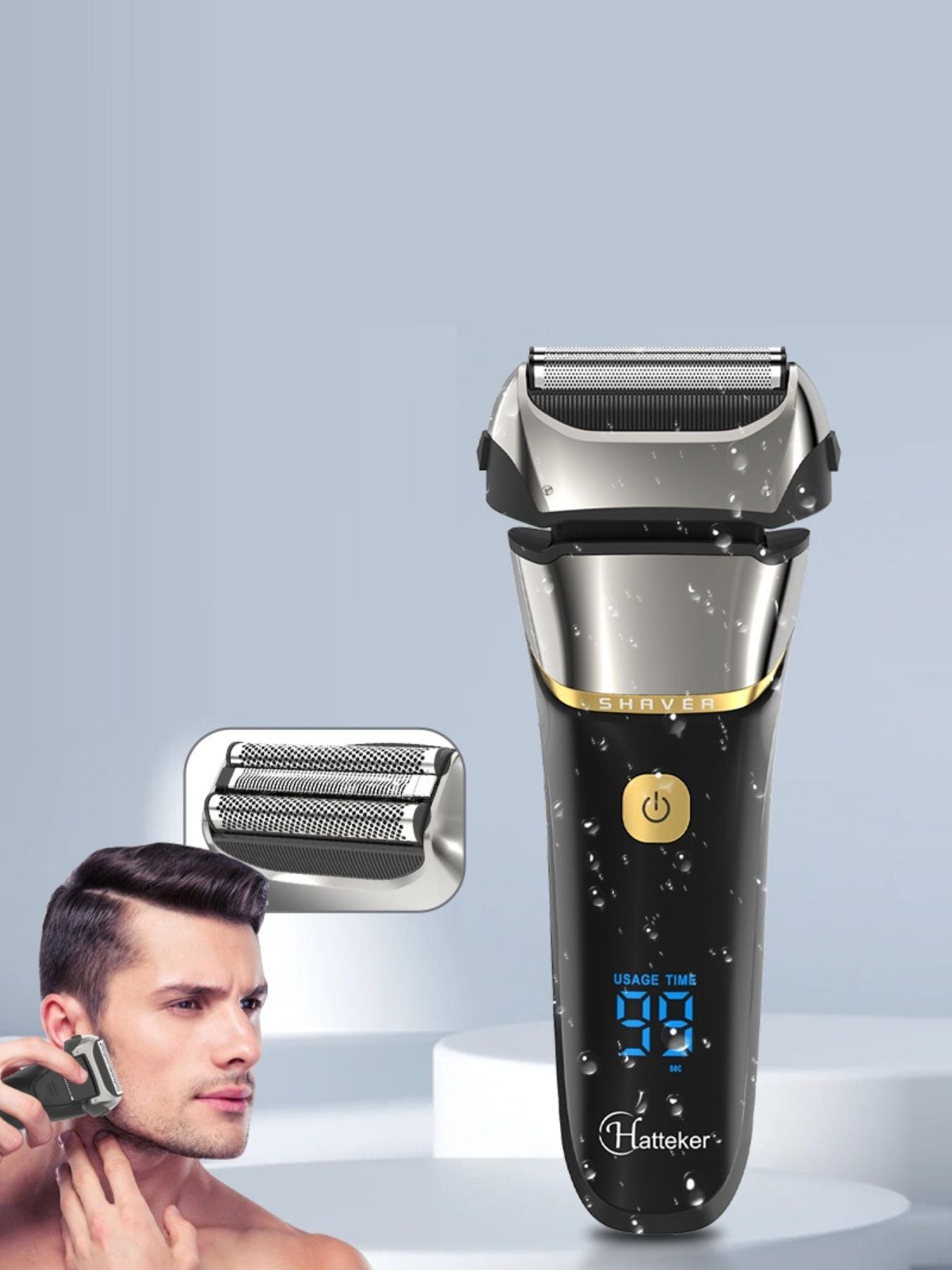 Electric Foil Shaver with LED Display
