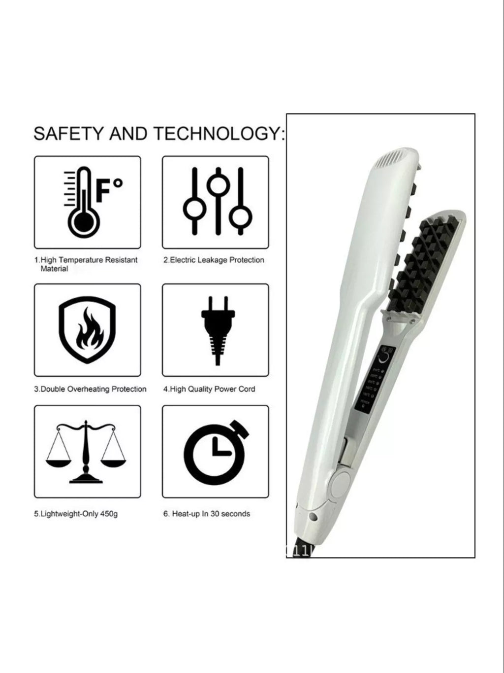 2-in-1 Curling & Straightening Iron