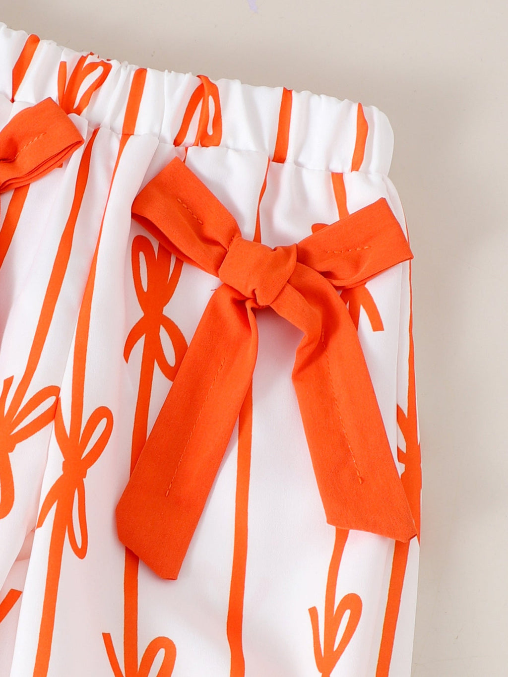 Children's Sleeveless Top & Bow Pants Set