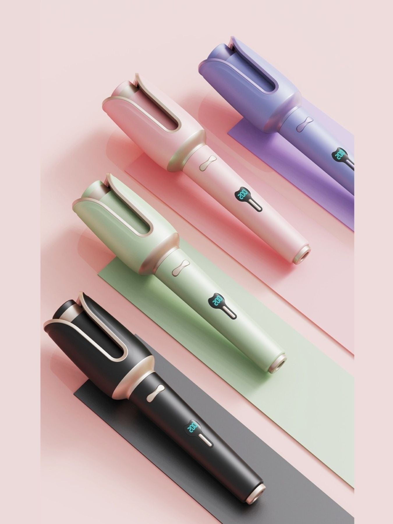 Automatic Rotating Ceramic Hair Curling Iron