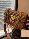 Quilted Flap Chain Shoulder Bag