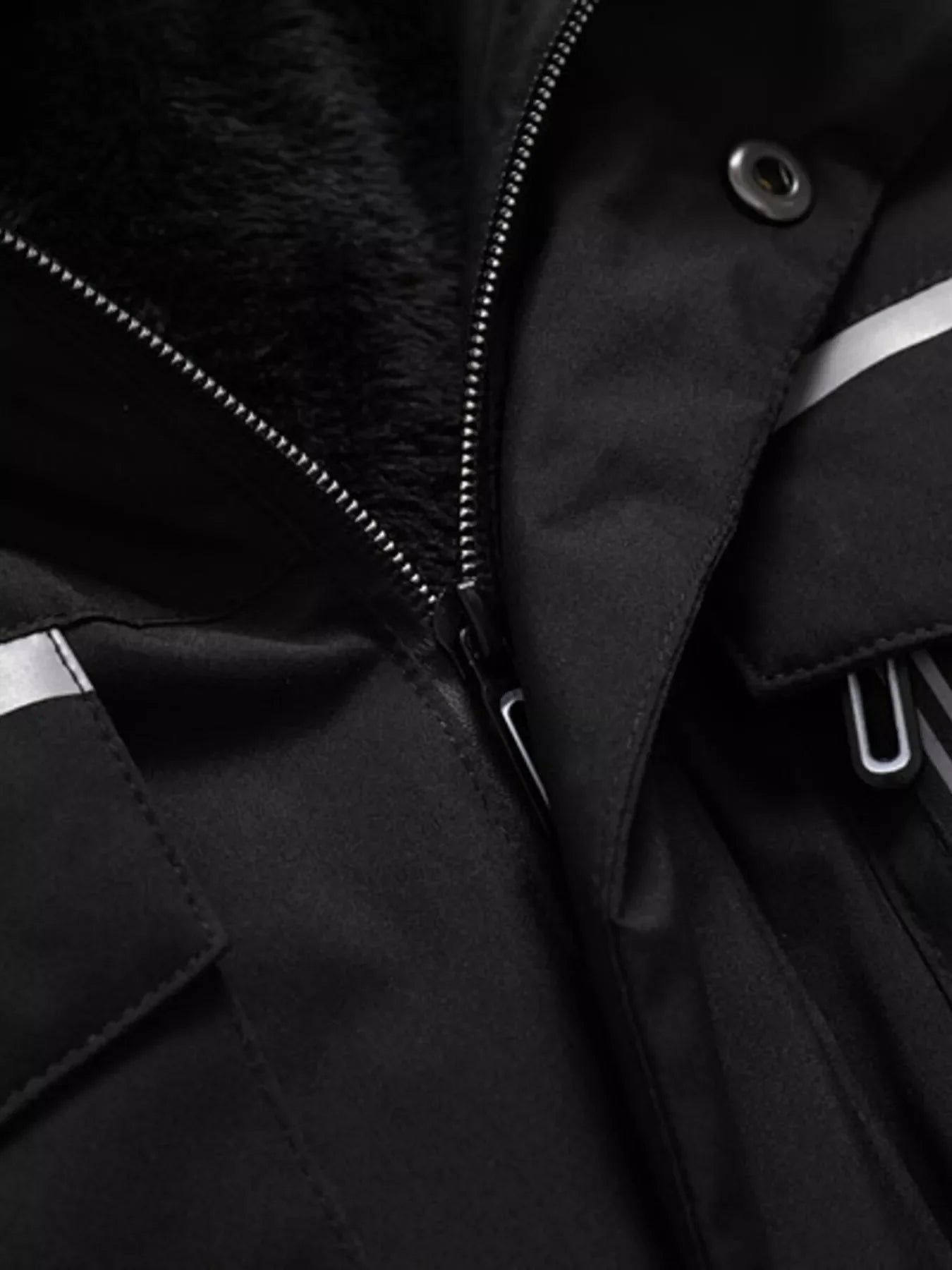 Men's Plus Size Fur Hooded Winter Parka Coat