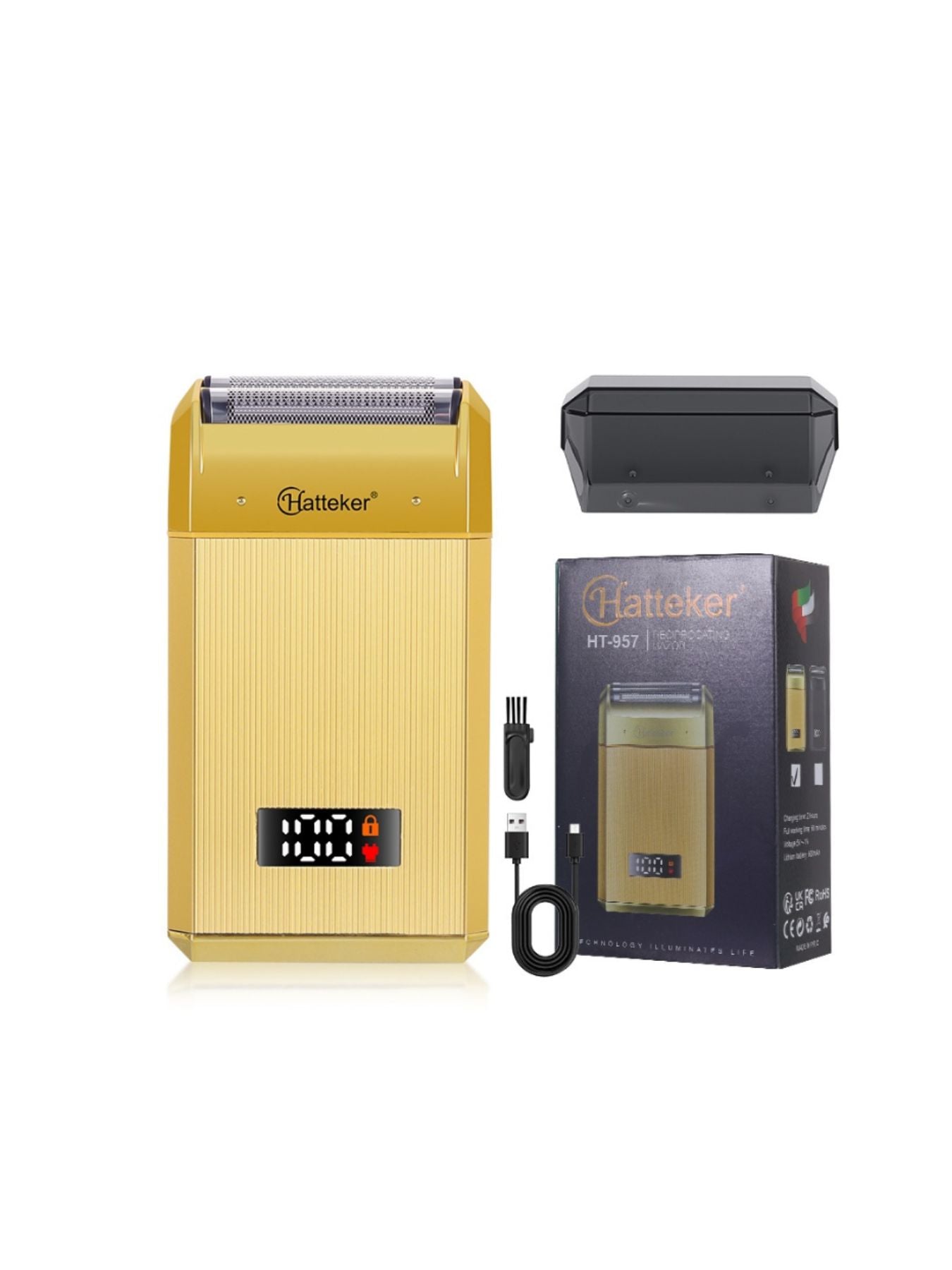Portable Electric Foil Shaver with LED Display