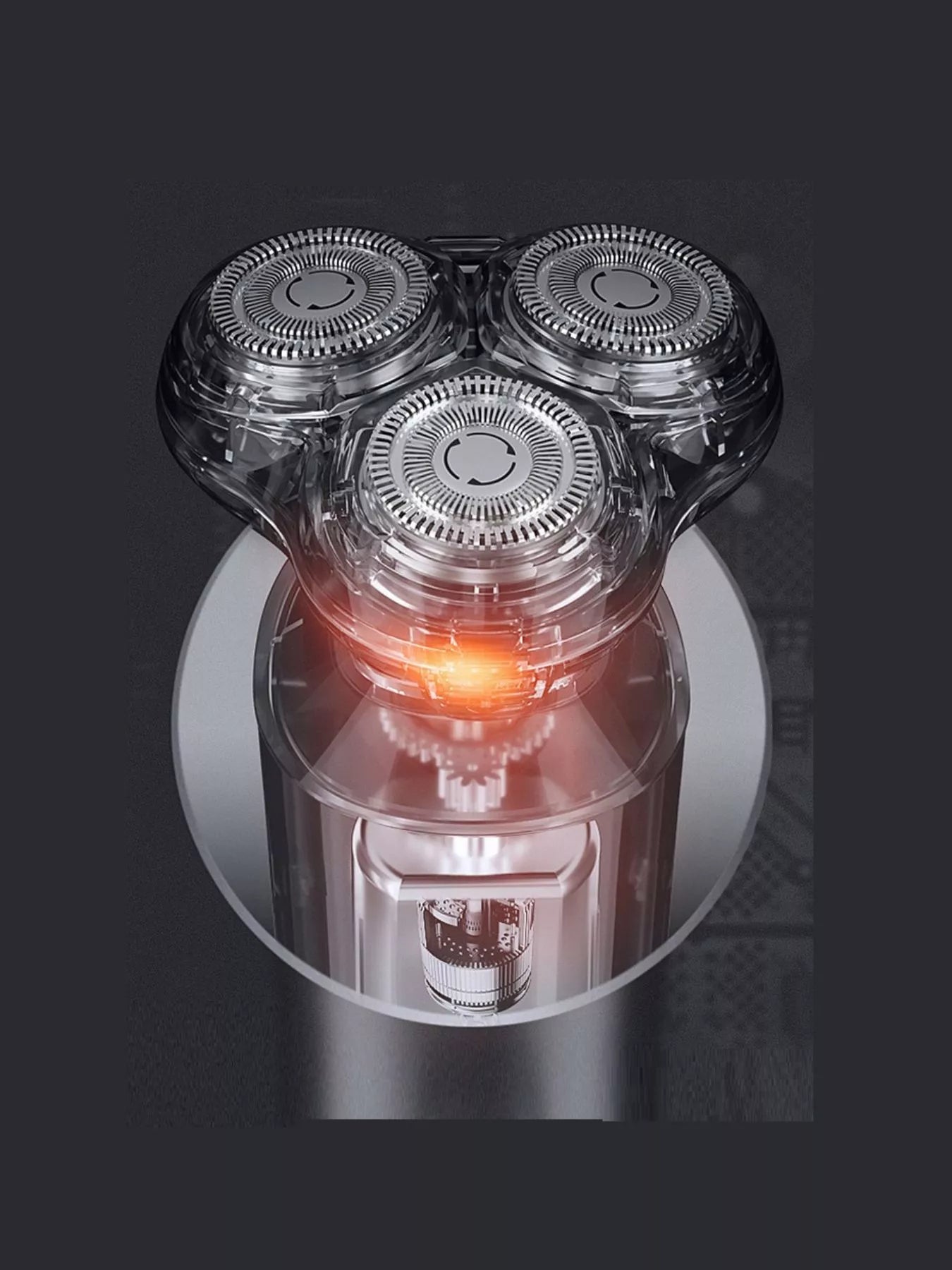 3-Head Rotary Electric Shaver