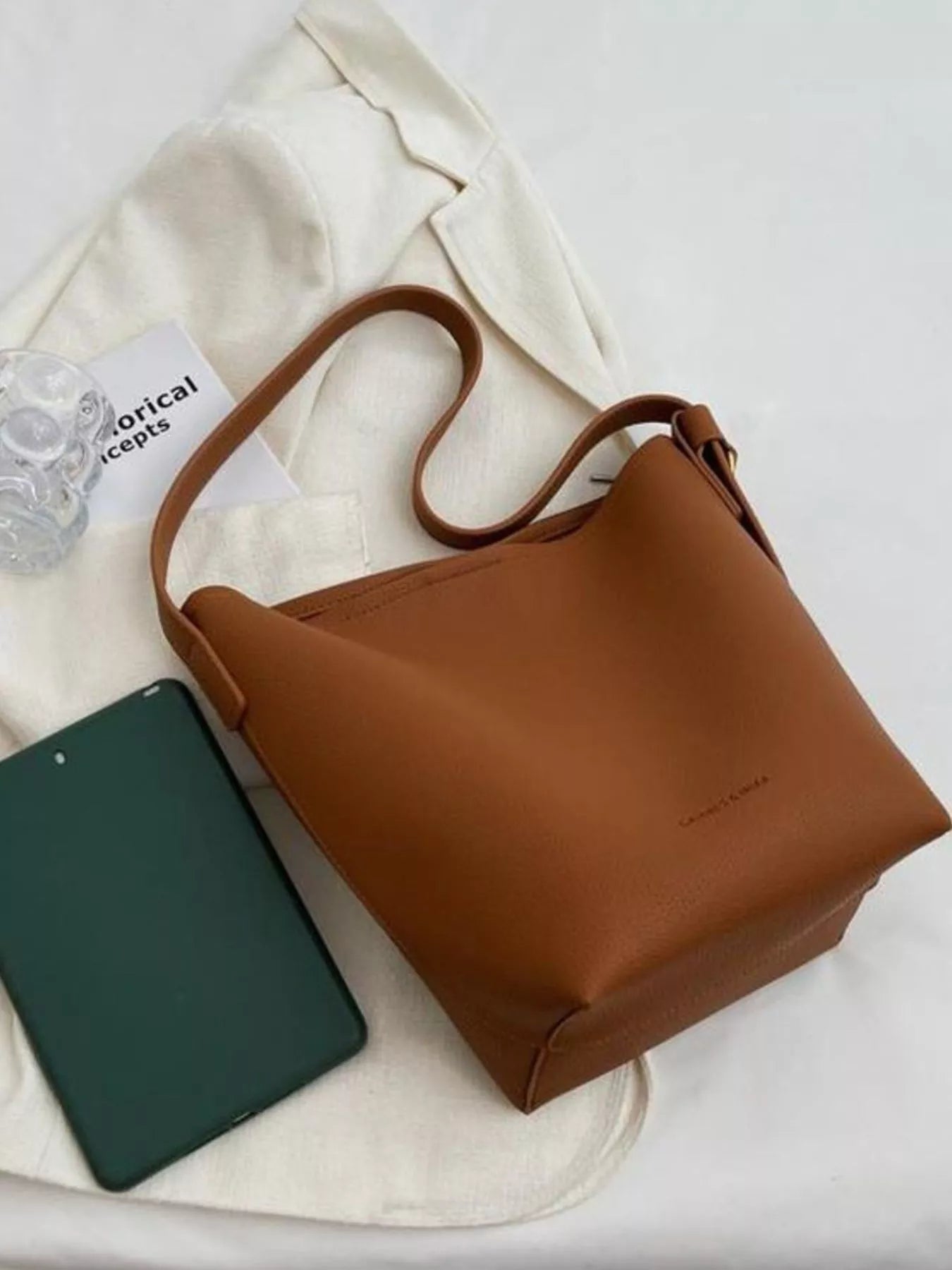 Minimalist PU Leather Shoulder Bag