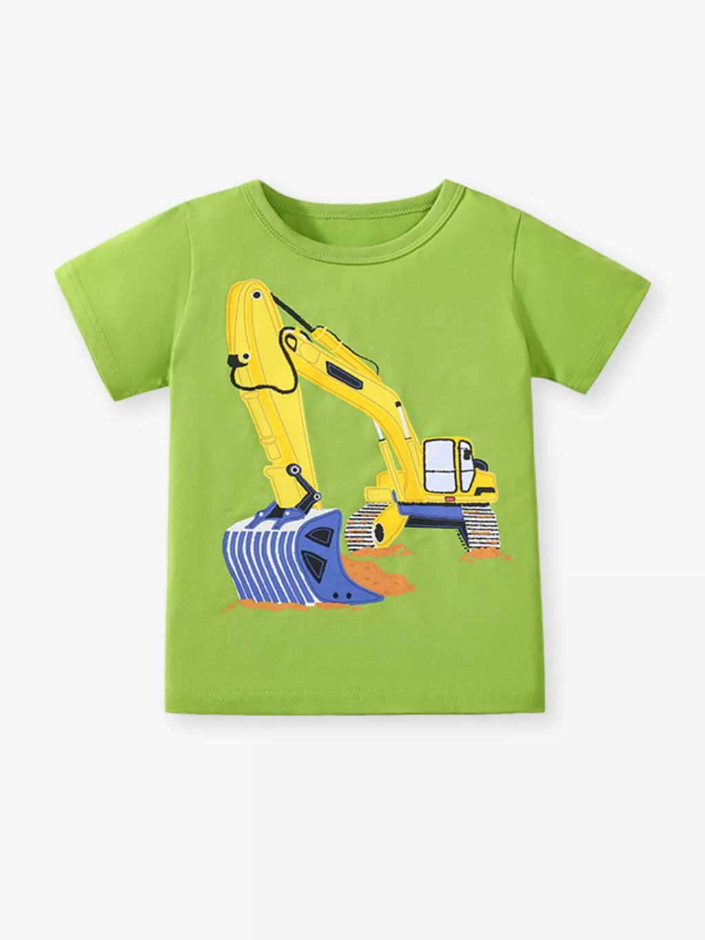 Children's Excavator Short Sleeve T-Shirt