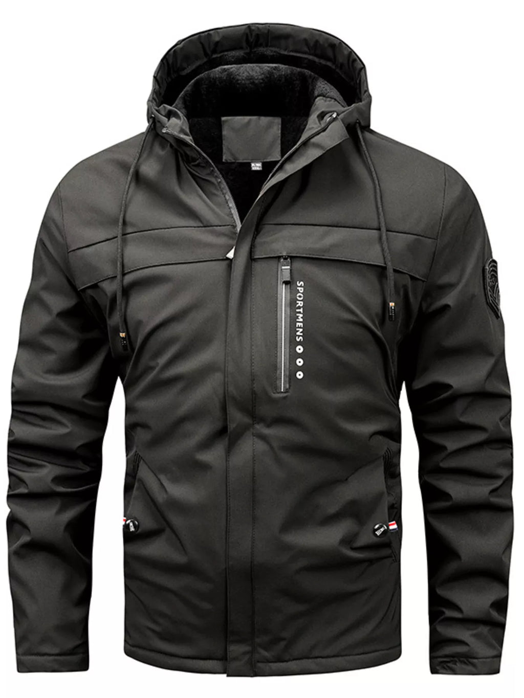 Men's Plus Size Winter Warm Hooded Parka Jacket