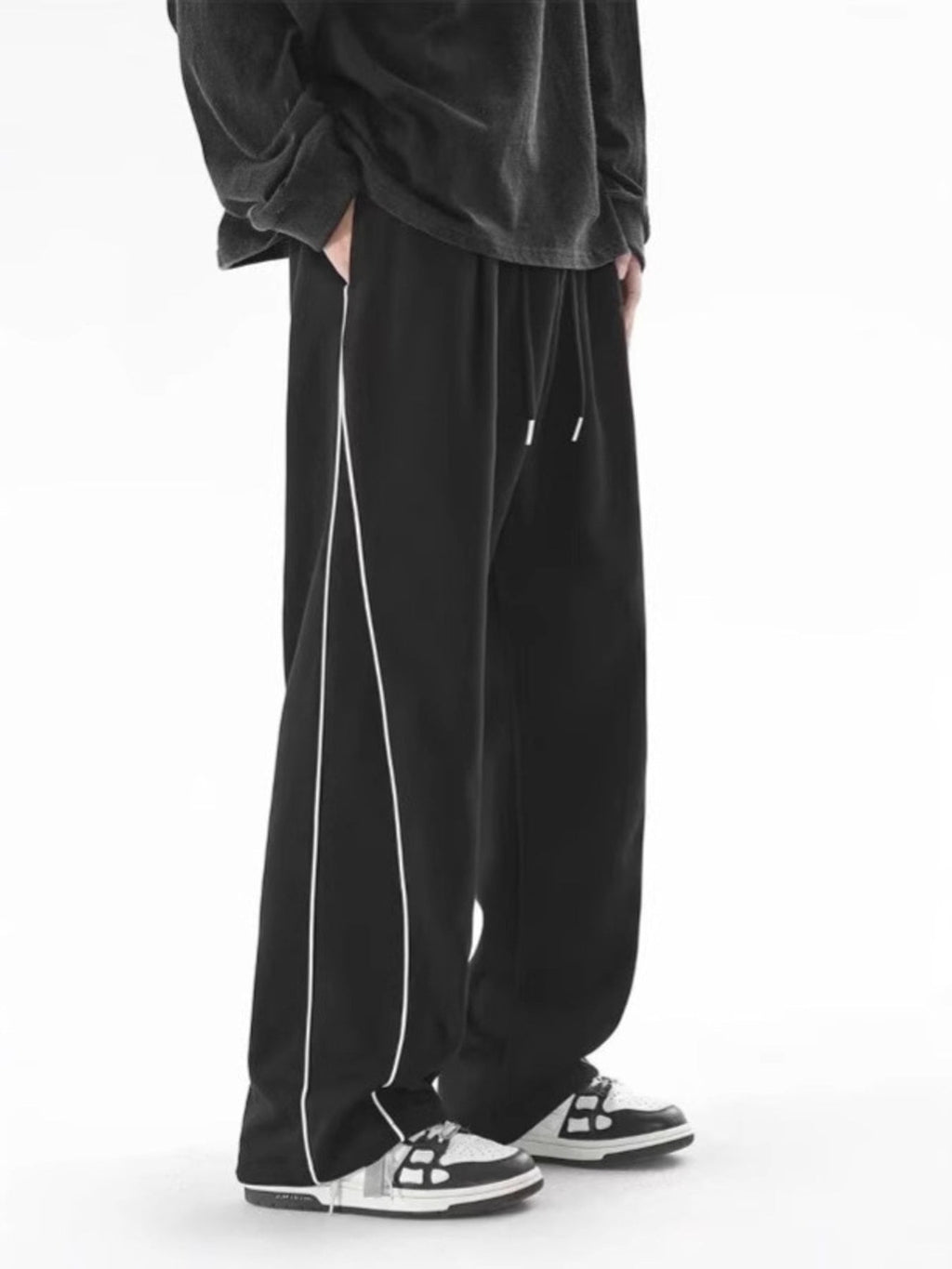 Men's Plus Size Relaxed Fit Side Stripe Pants