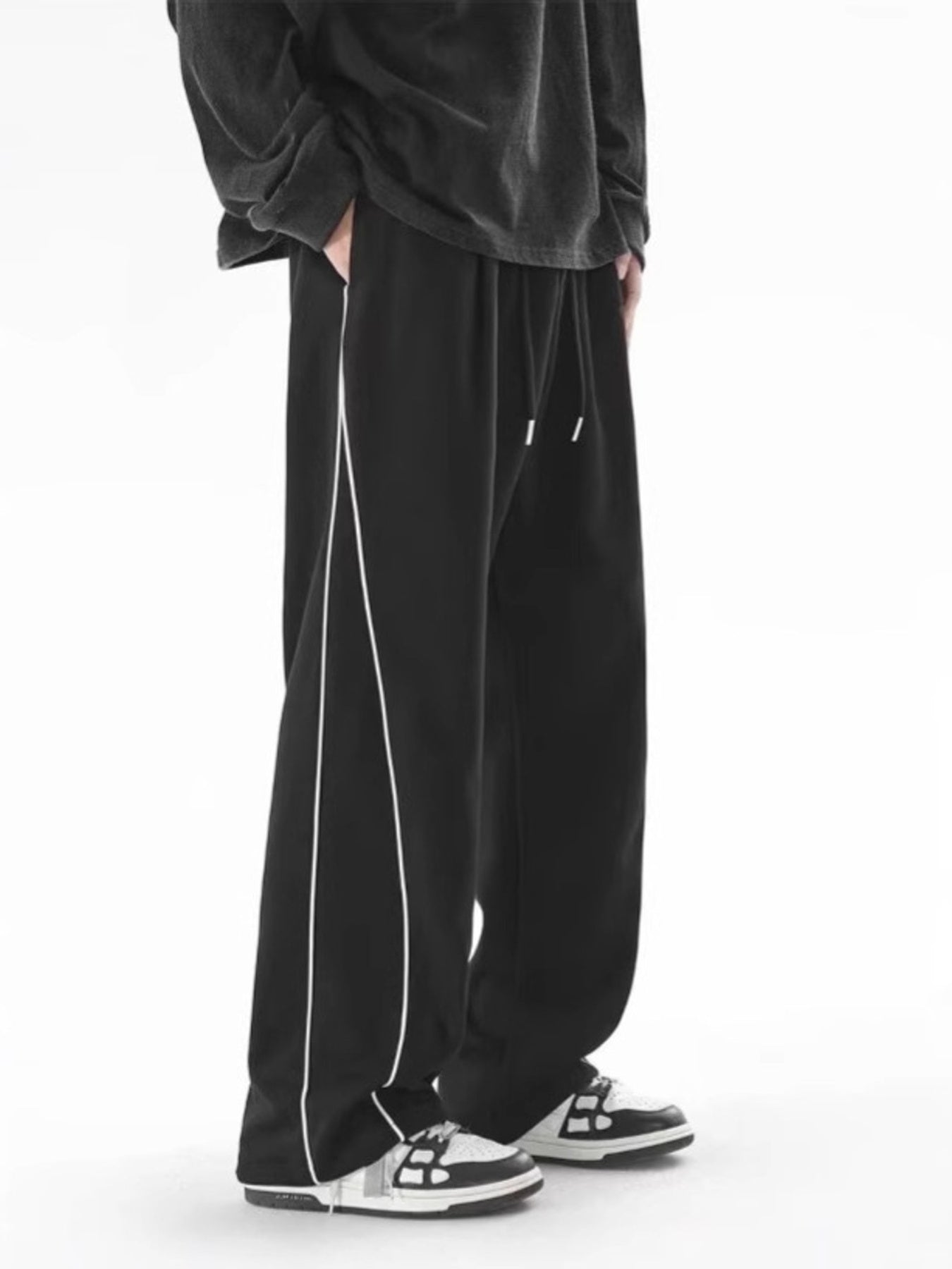 Men's Plus Size Relaxed Fit Side Stripe Pants