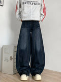 Men's Full Size Wide Leg Barrel Jeans Plus Size