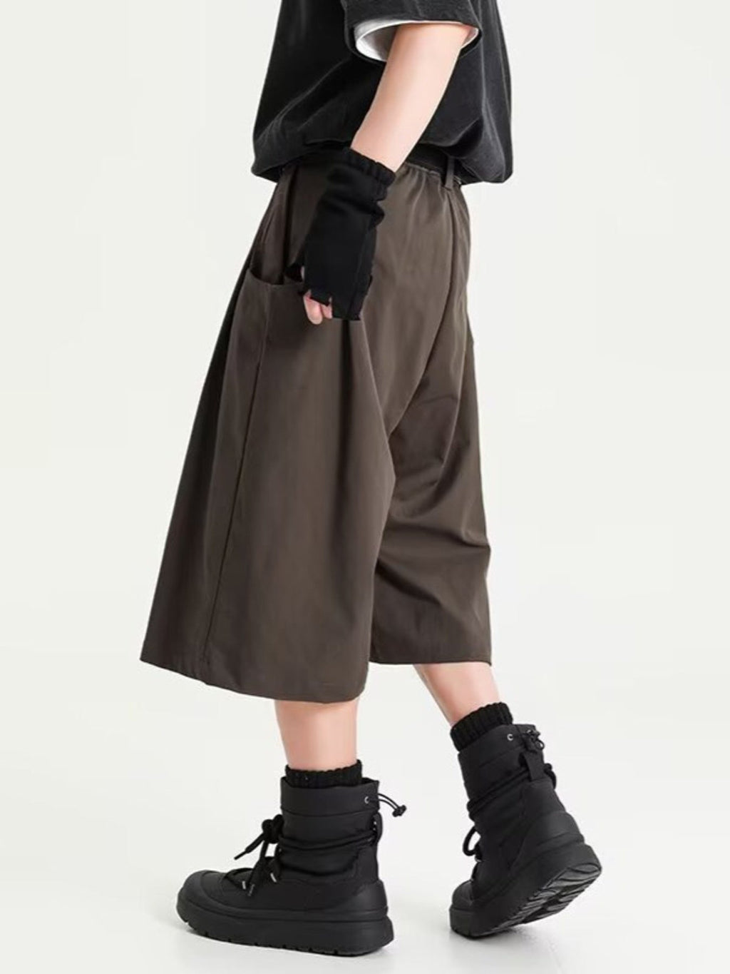 Men's Plus Size Wide Leg Shorts