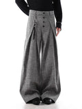 Men's Plus Size Wide Leg Pleated Pants
