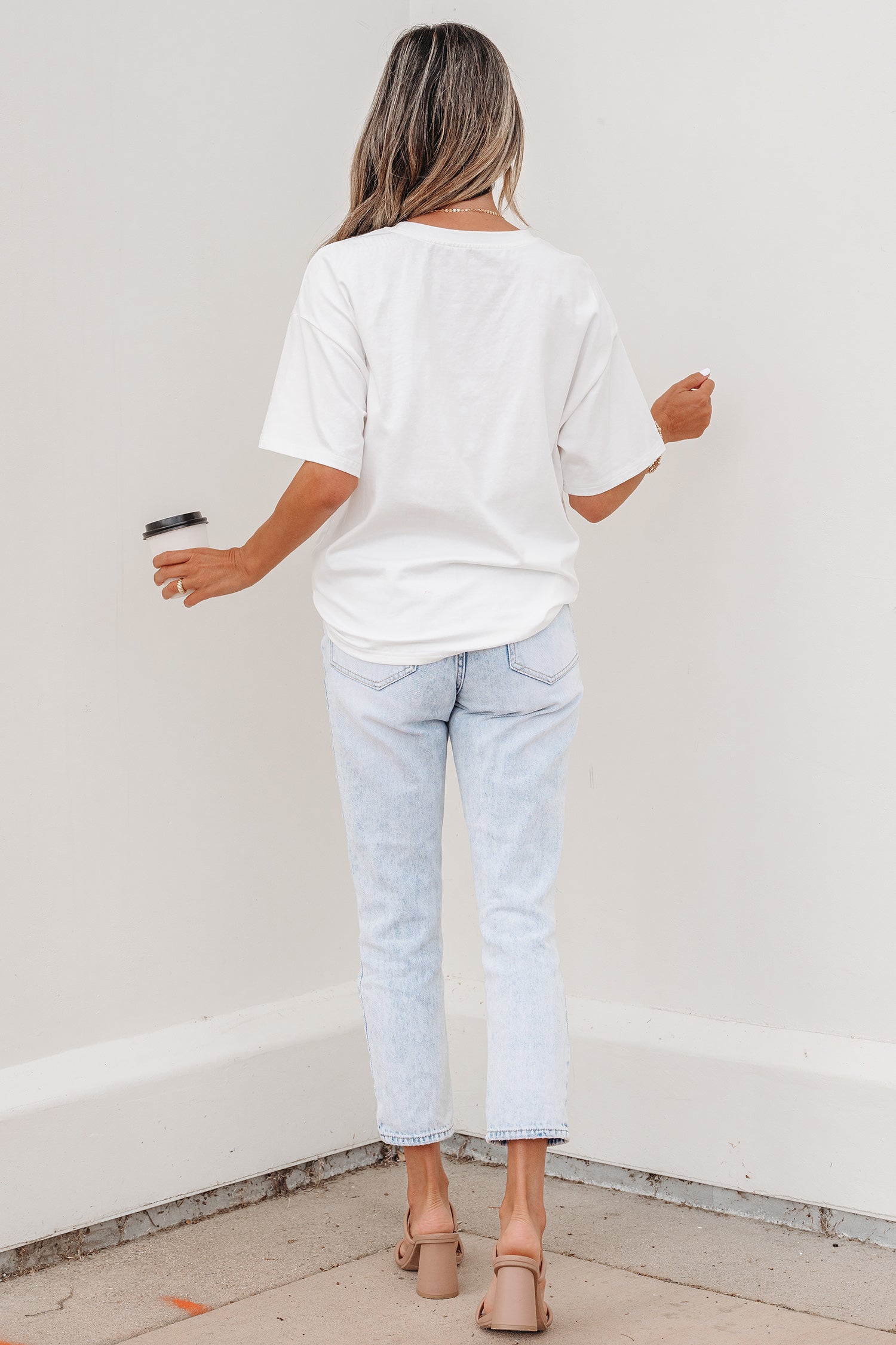 White Color Block Chest Pocket Patched Casual Short Sleeve Top