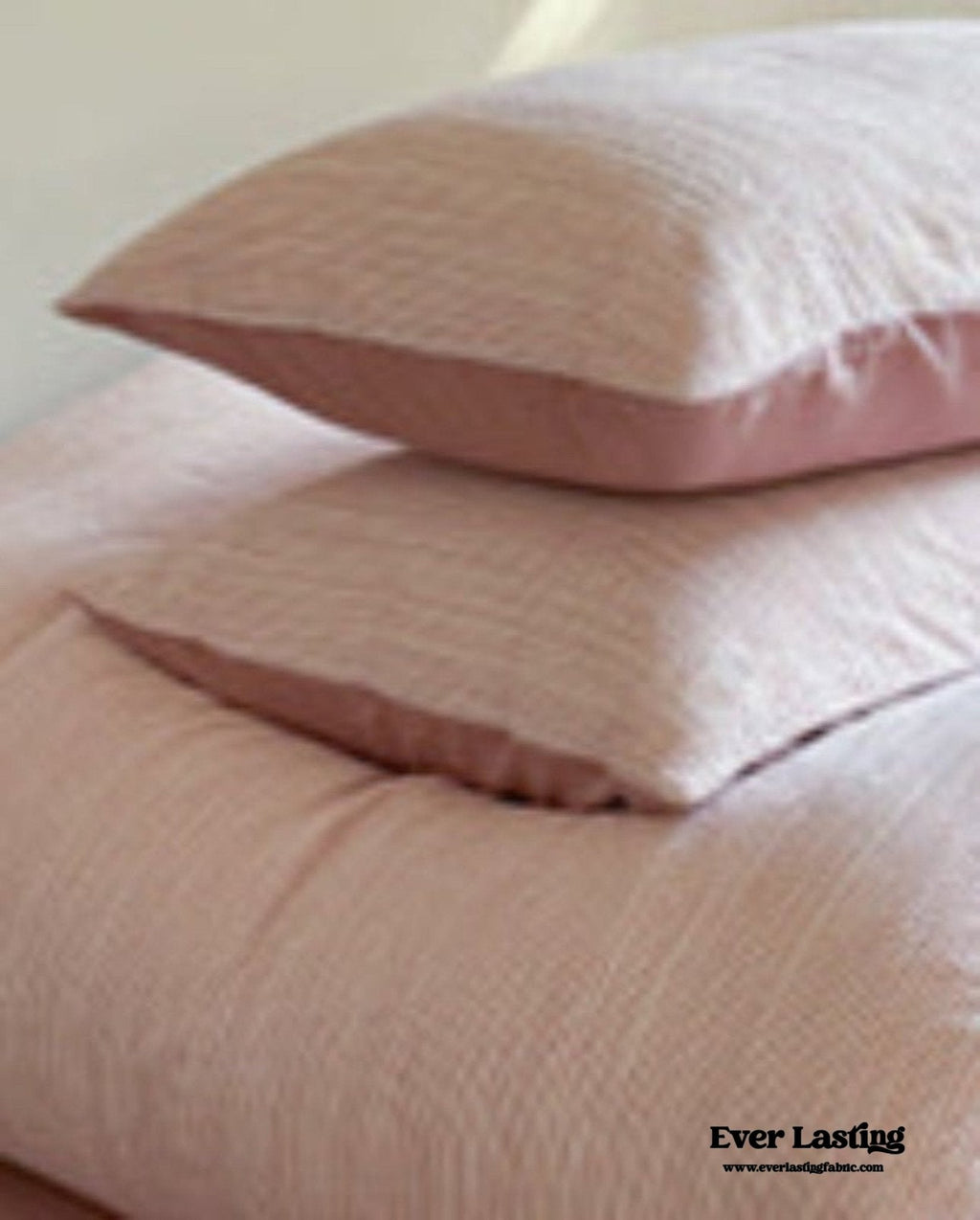 Emma Duo Striped Jacquard Bedding Set / Cream
