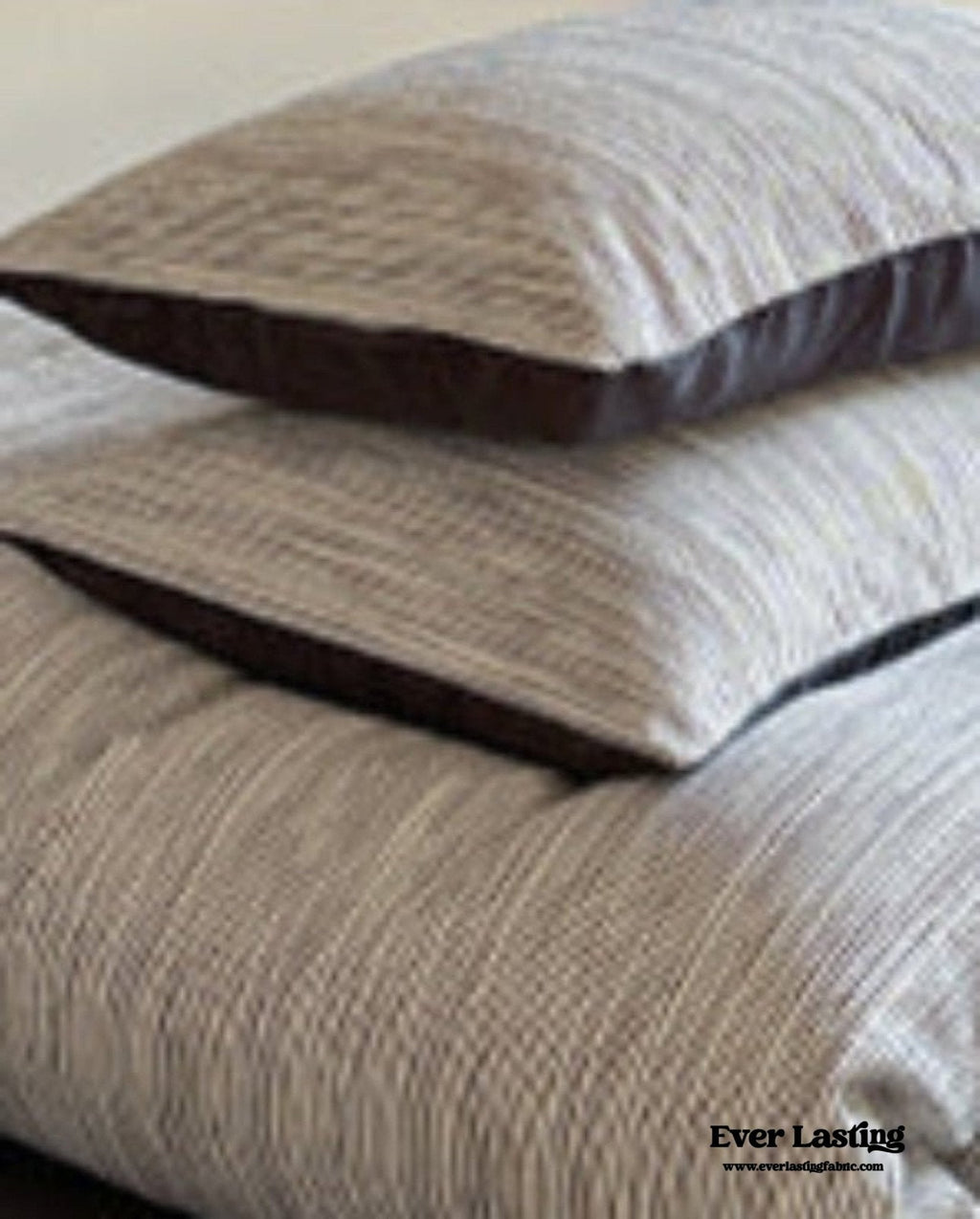 Emma Duo Striped Jacquard Bedding Set / Light Purple