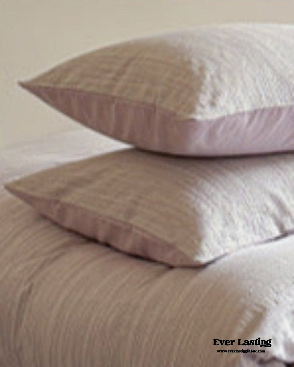 Emma Duo Striped Jacquard Bedding Set / Pink