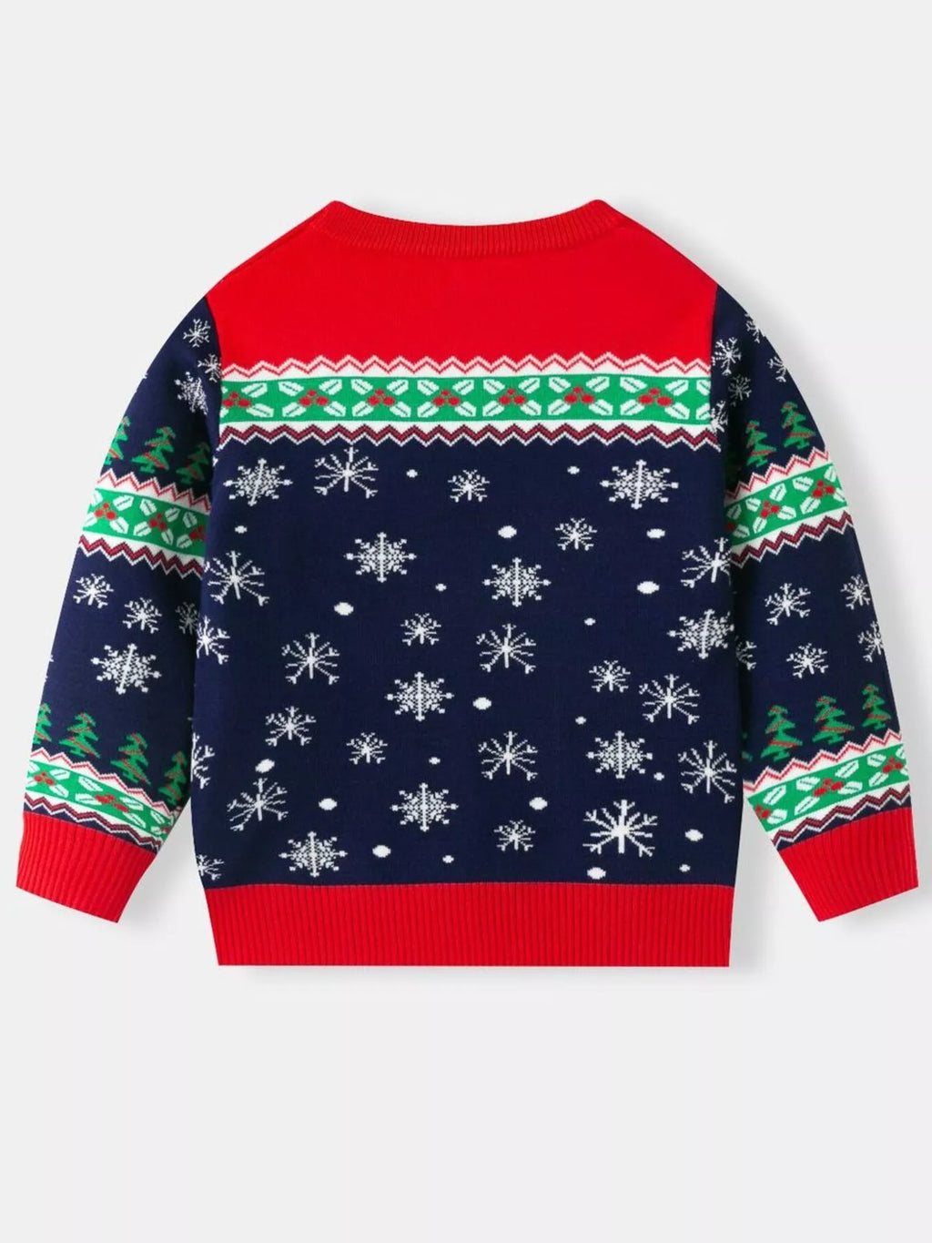 Children's Christmas Tree Round Neck Sweater