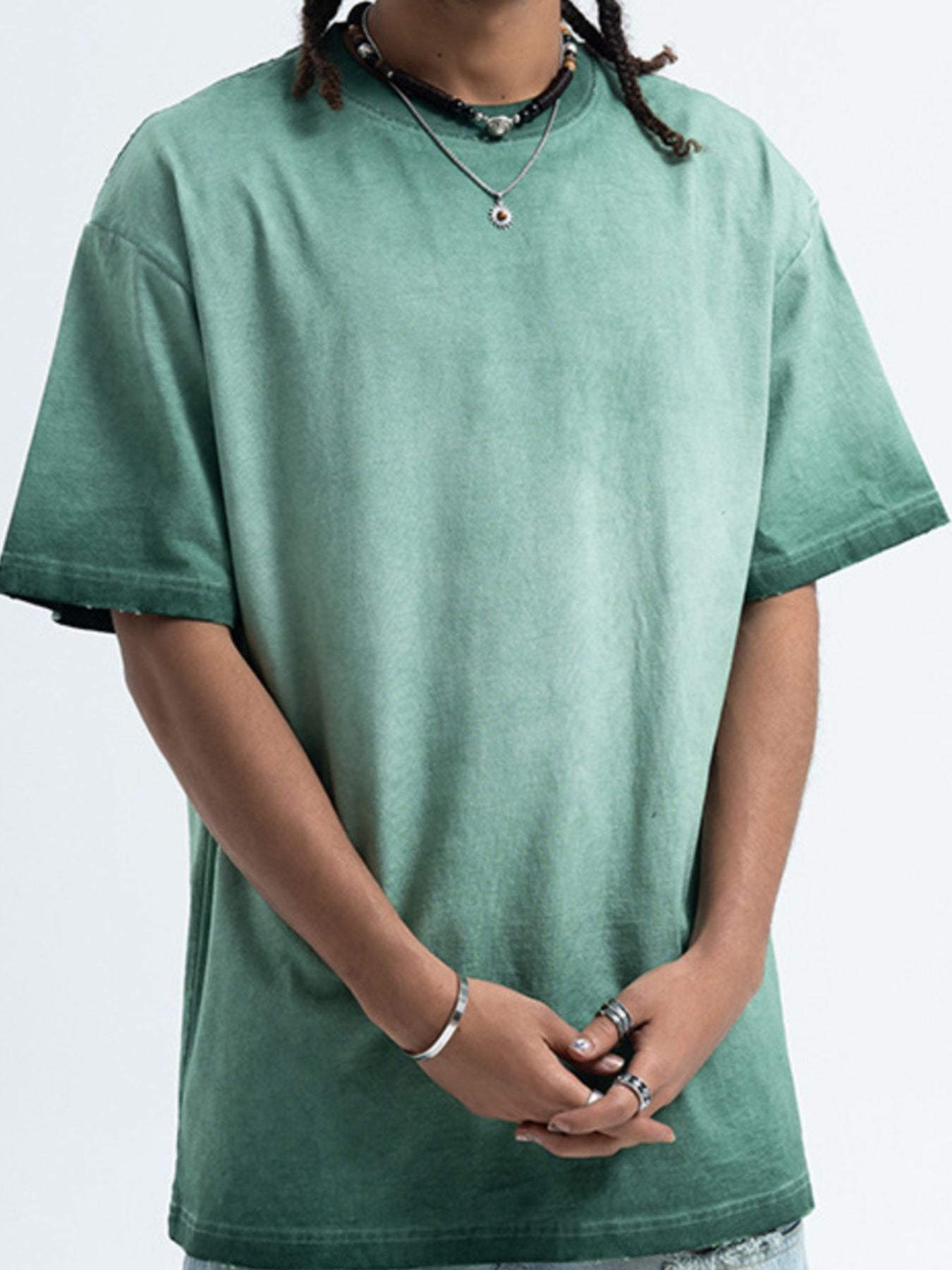 Men's Vintage Wash Round Neck T-Shirt