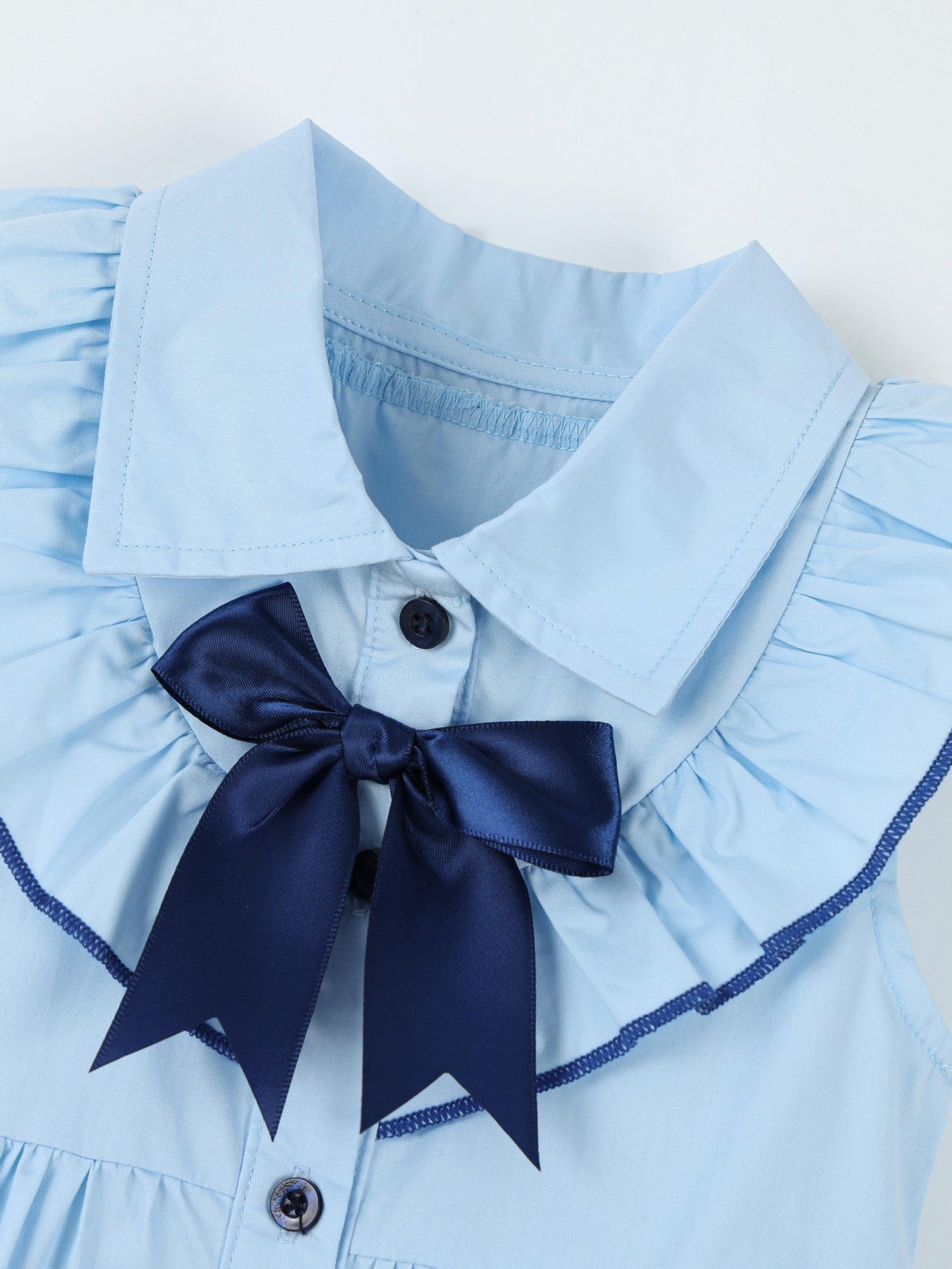 Children's Button Front Sleeveless Dress