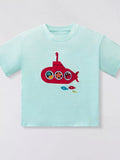 Children's Embroidered Round Neck T-Shirt