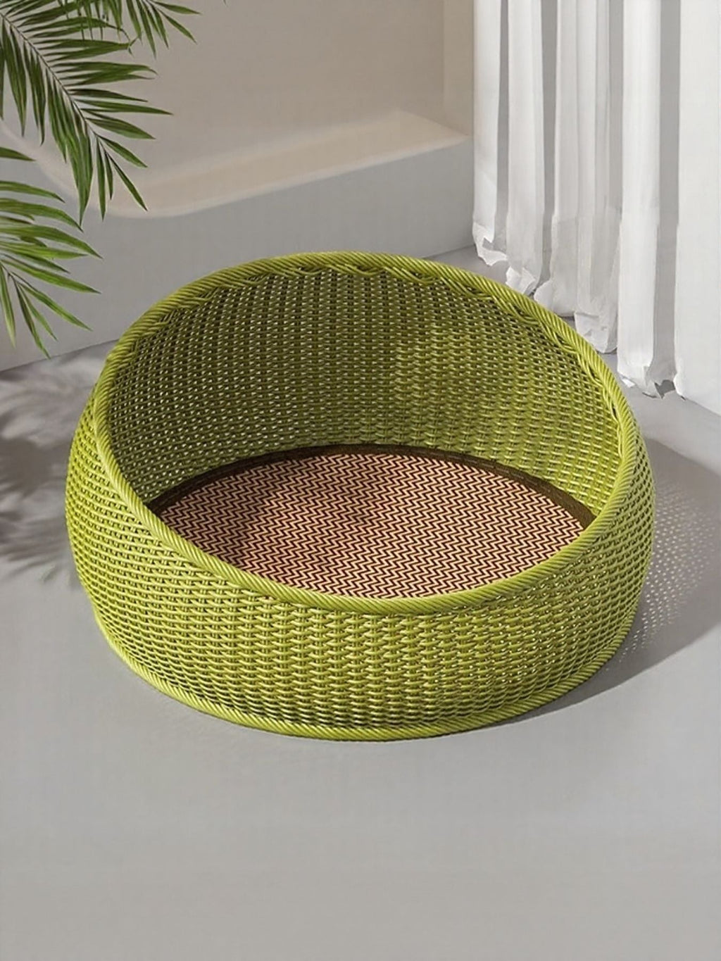 Round Woven Rattan Pet Nest