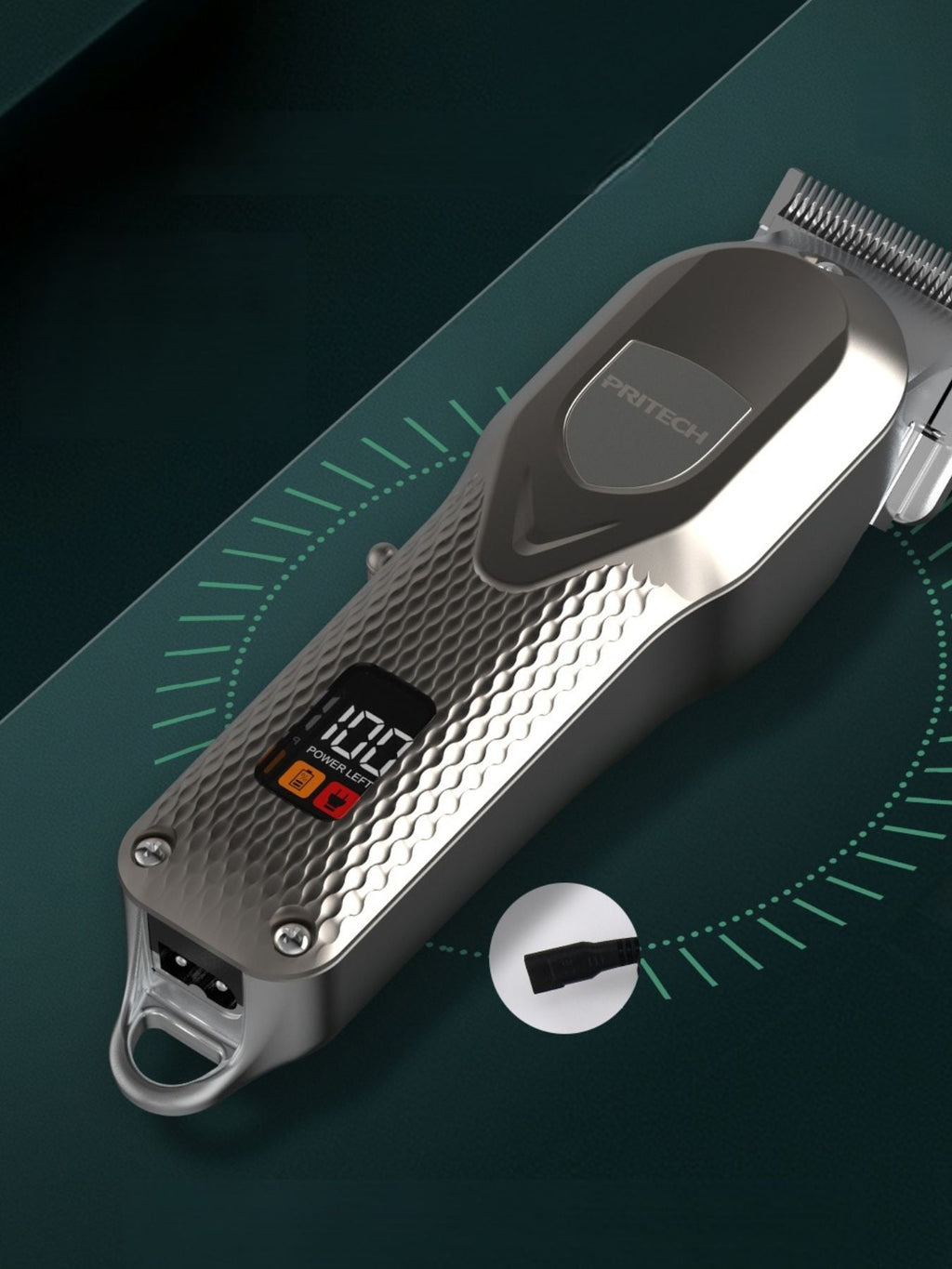 Cordless Hair Clipper with LED Display