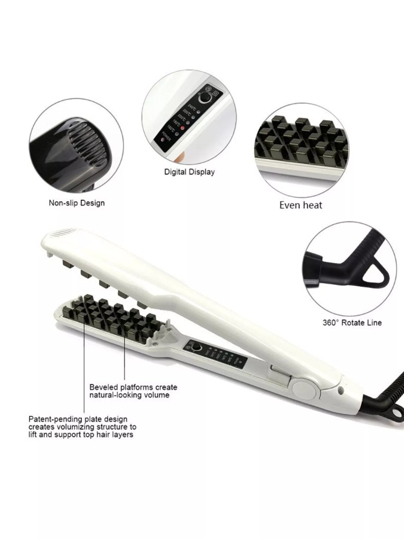 2-in-1 Curling & Straightening Iron