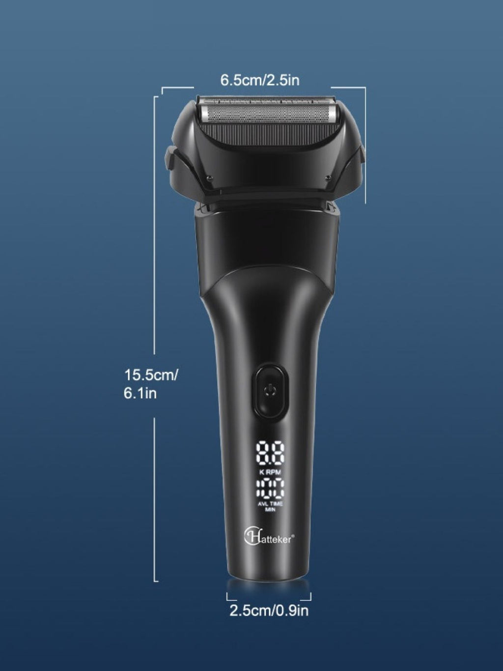 Electric LED Display Shaver