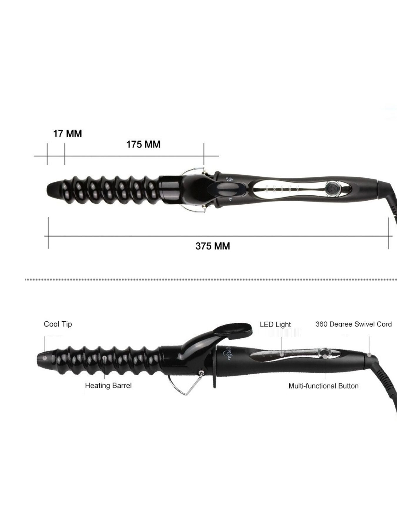 Temperature Control Curling Iron