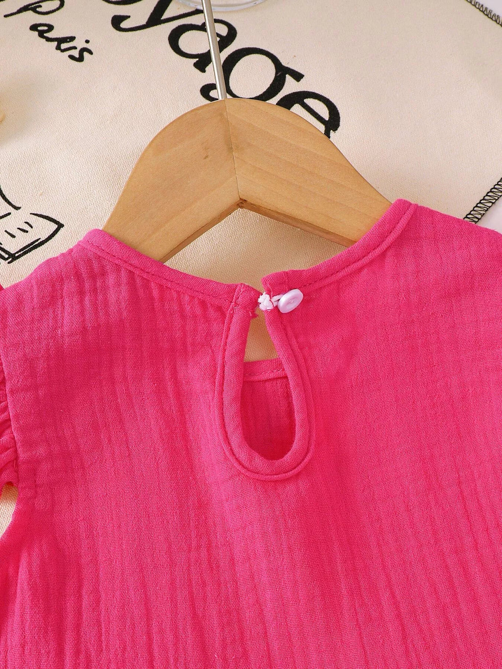 Children's Ruffle Trim Bowknot Top & Shorts Set