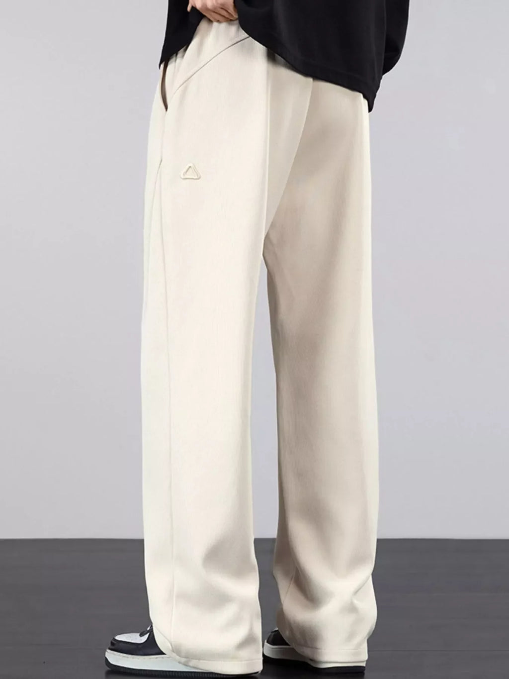 Men's Plus Size Casual Drawstring Wide Leg Pants