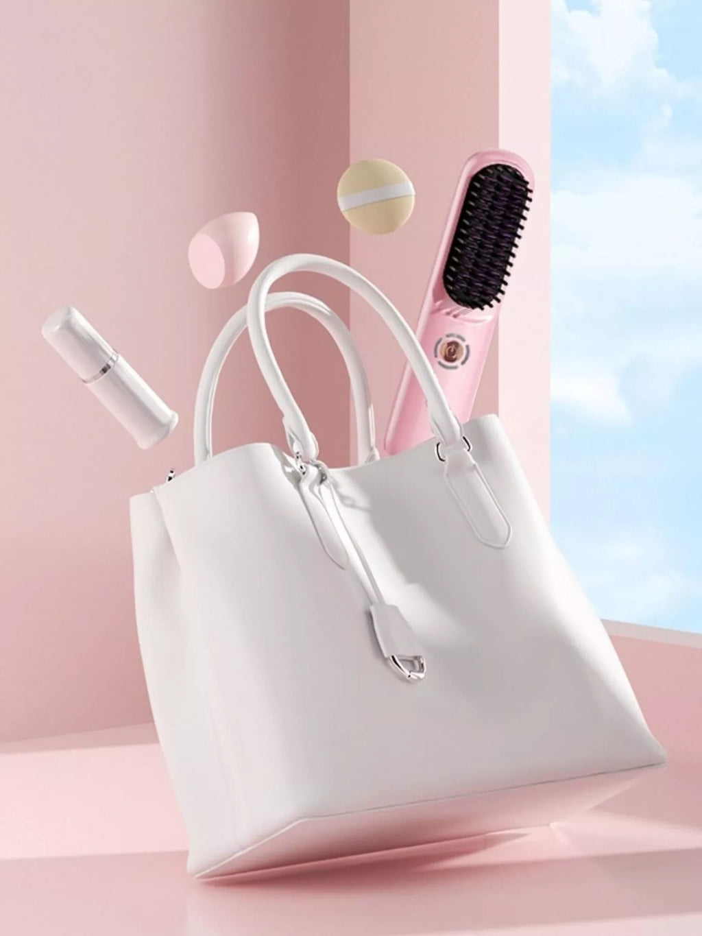 Portable Heated Hair Straightening Comb