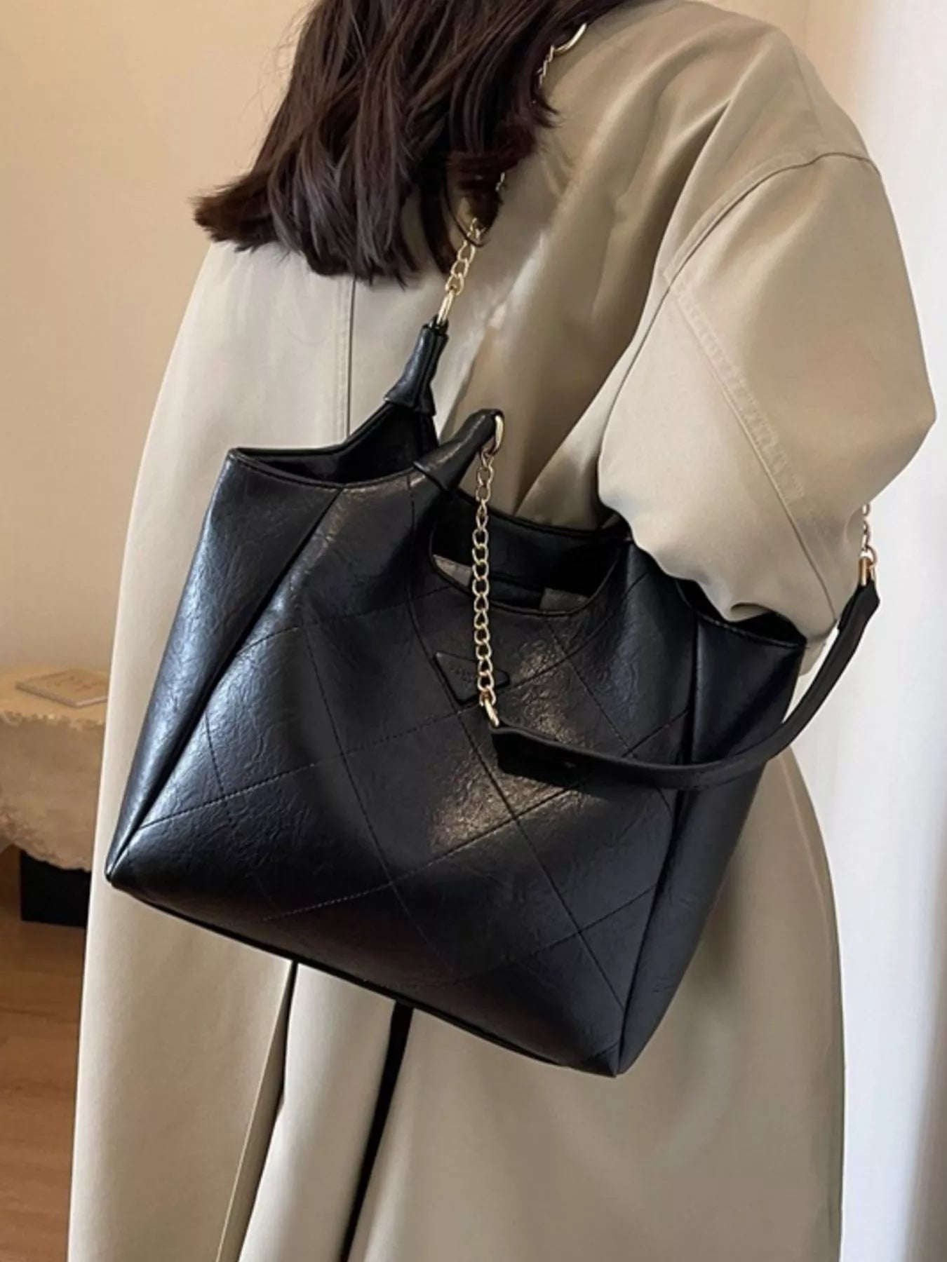 PU Leather Shoulder Bag