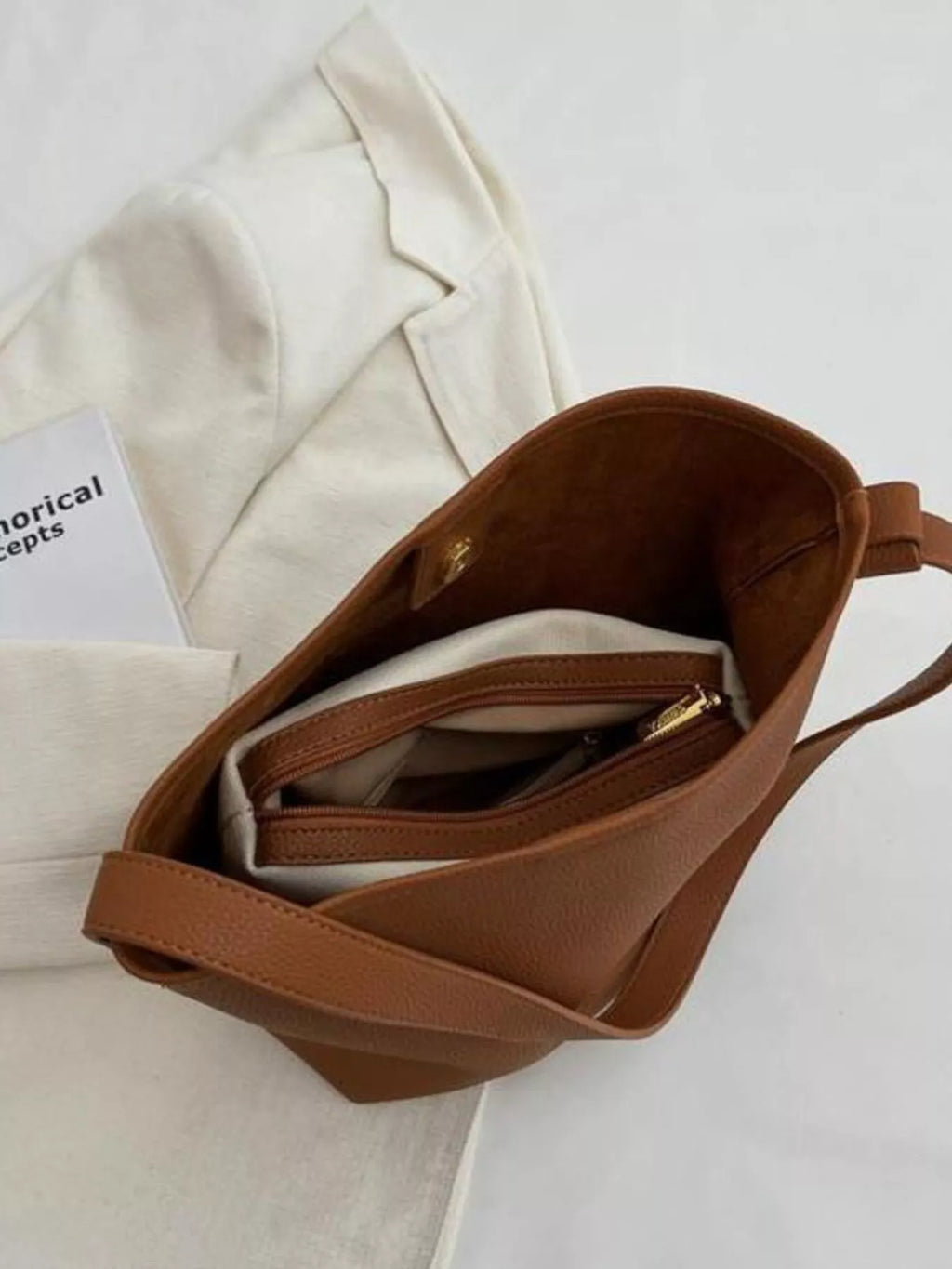 Minimalist PU Leather Shoulder Bag