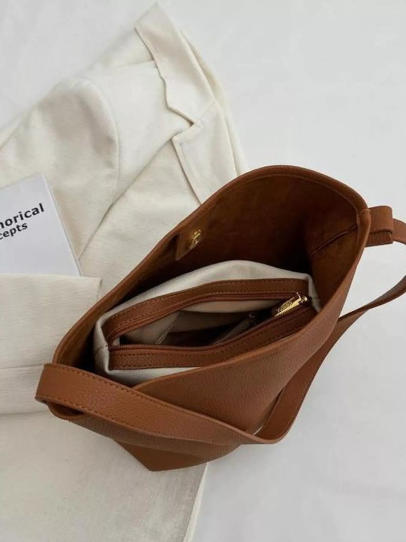 Minimalist PU Leather Shoulder Bag